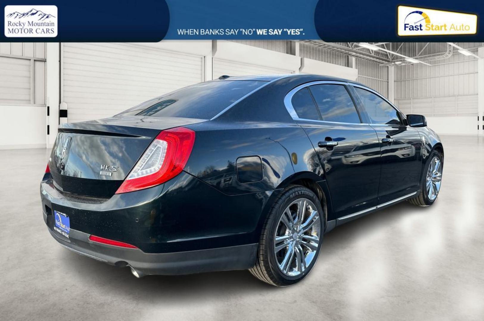 2014 Gray Lincoln MKS AWD (1LNHL9EKXEG) with an 3.5L V6 DOHC 24V engine, 6-Speed Automatic transmission, located at 7755 State Street, Midvale, UT, 84047, (801) 753-9063, 40.610329, -111.890656 - Photo#2