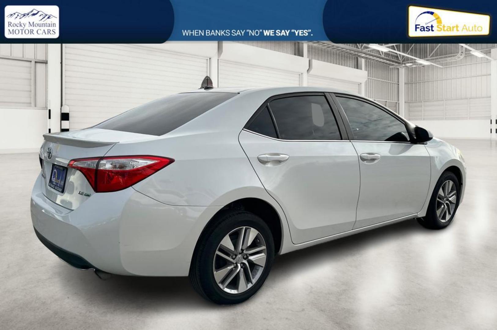 2014 White Toyota Corolla ECO CVT (5YFBPRHE1EP) with an 1.8L L4 DOHC 16V engine, Continuously Variable Transmission transmission, located at 767 S State Road, Pleasant Grove, UT, 84062, (801) 785-1058, 40.354839, -111.736687 - Photo#2
