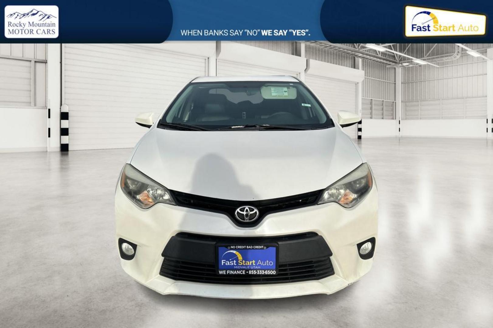 2014 White Toyota Corolla ECO CVT (5YFBPRHE1EP) with an 1.8L L4 DOHC 16V engine, Continuously Variable Transmission transmission, located at 767 S State Road, Pleasant Grove, UT, 84062, (801) 785-1058, 40.354839, -111.736687 - Photo#9