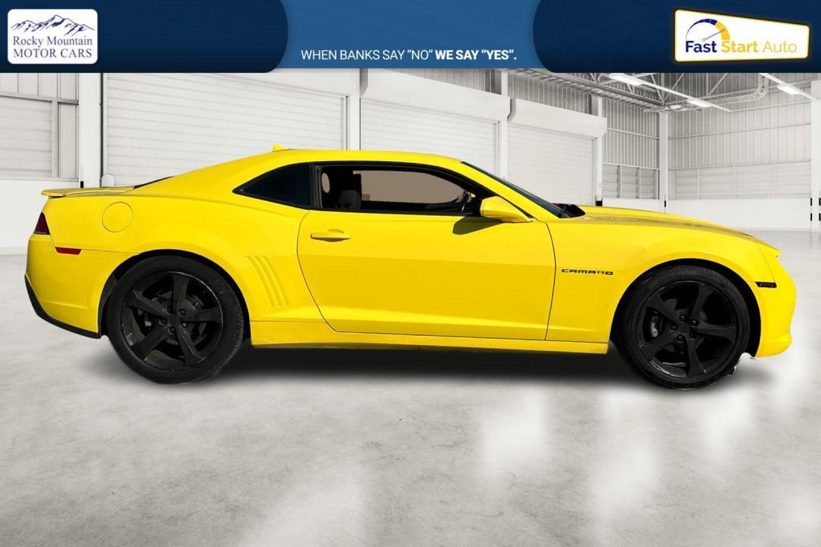 2015 Yellow Chevrolet Camaro 1LT Coupe (2G1FD1E37F9) with an 3.6L V6 DOHC 24V FFV engine, 6-Speed Automatic transmission, located at 7755 State Street, Midvale, UT, 84047, (801) 753-9063, 40.610329, -111.890656 - Photo#1
