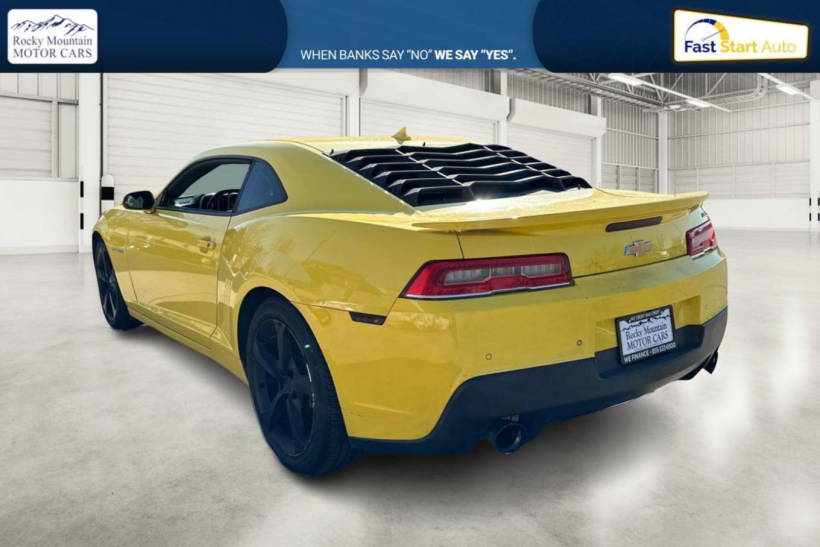 2015 Yellow Chevrolet Camaro 1LT Coupe (2G1FD1E37F9) with an 3.6L V6 DOHC 24V FFV engine, 6-Speed Automatic transmission, located at 7755 State Street, Midvale, UT, 84047, (801) 753-9063, 40.610329, -111.890656 - Photo#5