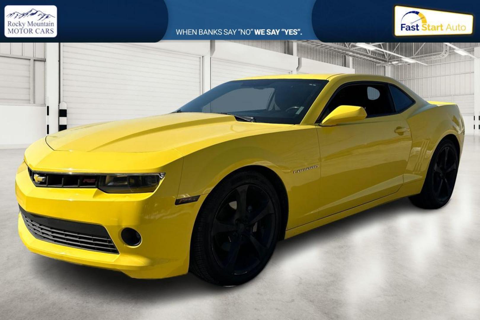 2015 Yellow Chevrolet Camaro 1LT Coupe (2G1FD1E37F9) with an 3.6L V6 DOHC 24V FFV engine, 6-Speed Automatic transmission, located at 7755 State Street, Midvale, UT, 84047, (801) 753-9063, 40.610329, -111.890656 - Photo#8