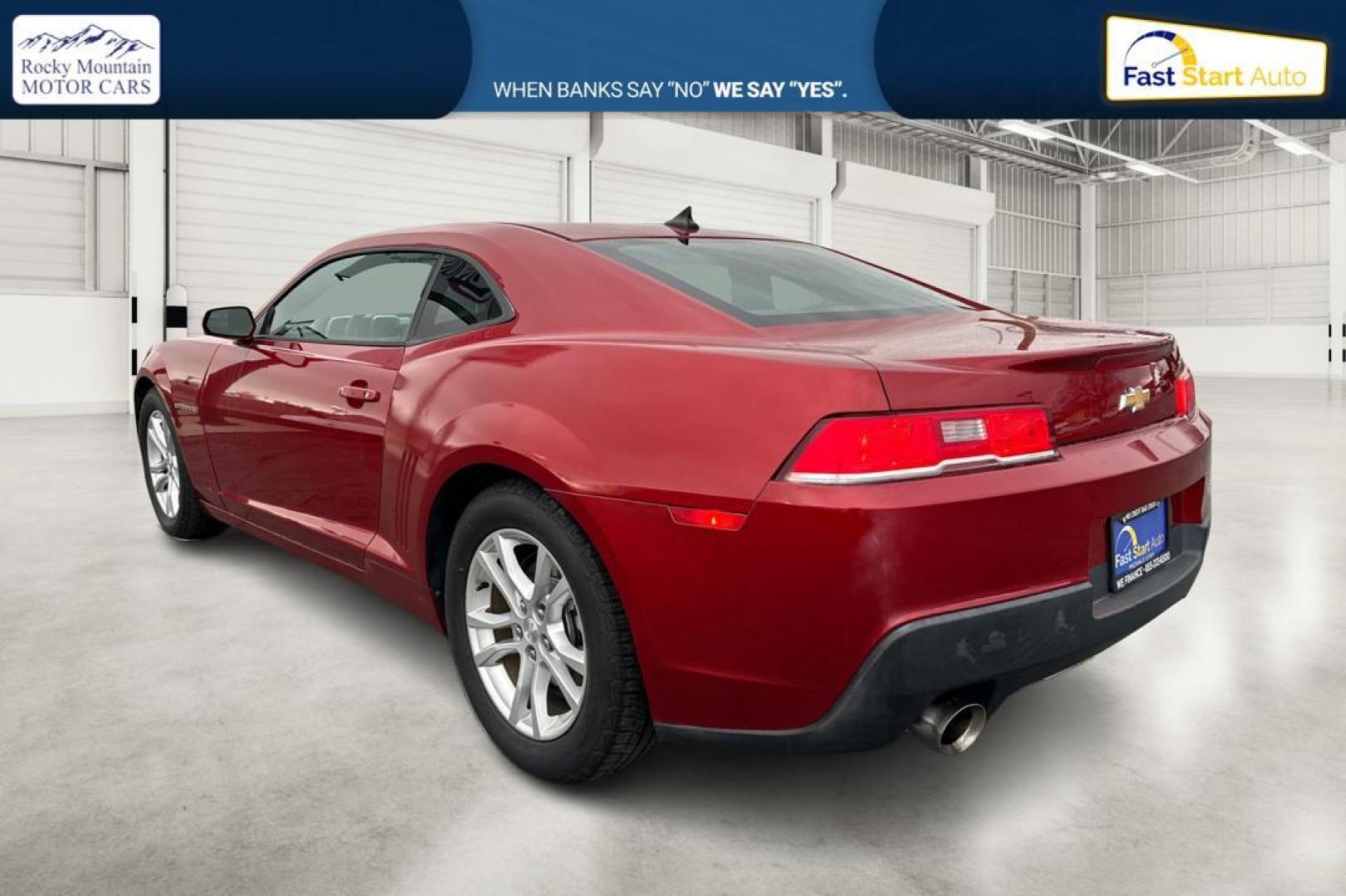 2015 Red Chevrolet Camaro 1LS Coupe (2G1FA1E33F9) with an 3.6L V6 DOHC 24V FFV engine, 6-Speed Manual transmission, located at 7755 State Street, Midvale, UT, 84047, (801) 753-9063, 40.610329, -111.890656 - Photo#5