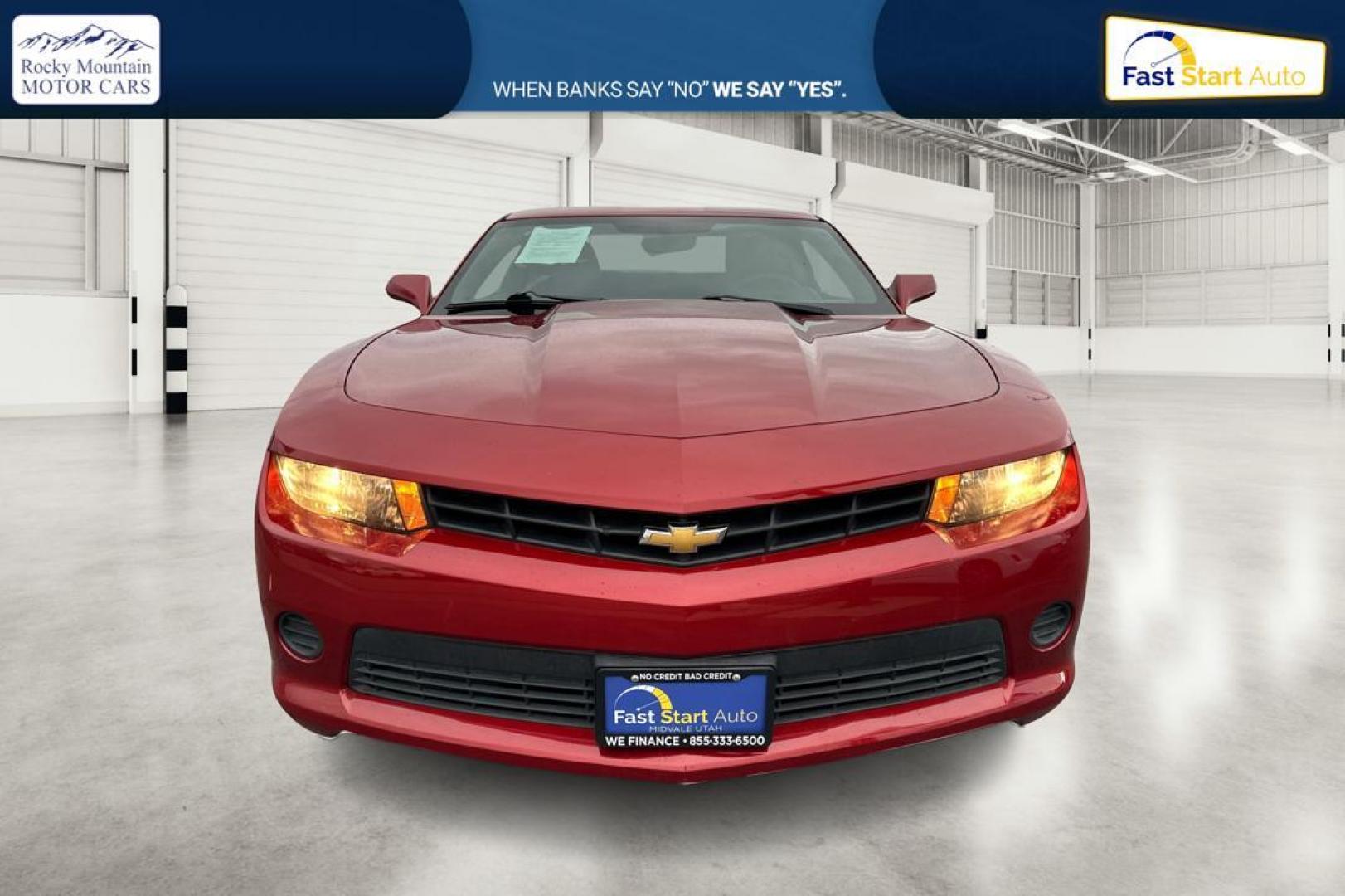 2015 Red Chevrolet Camaro 1LS Coupe (2G1FA1E33F9) with an 3.6L V6 DOHC 24V FFV engine, 6-Speed Manual transmission, located at 7755 State Street, Midvale, UT, 84047, (801) 753-9063, 40.610329, -111.890656 - Photo#9