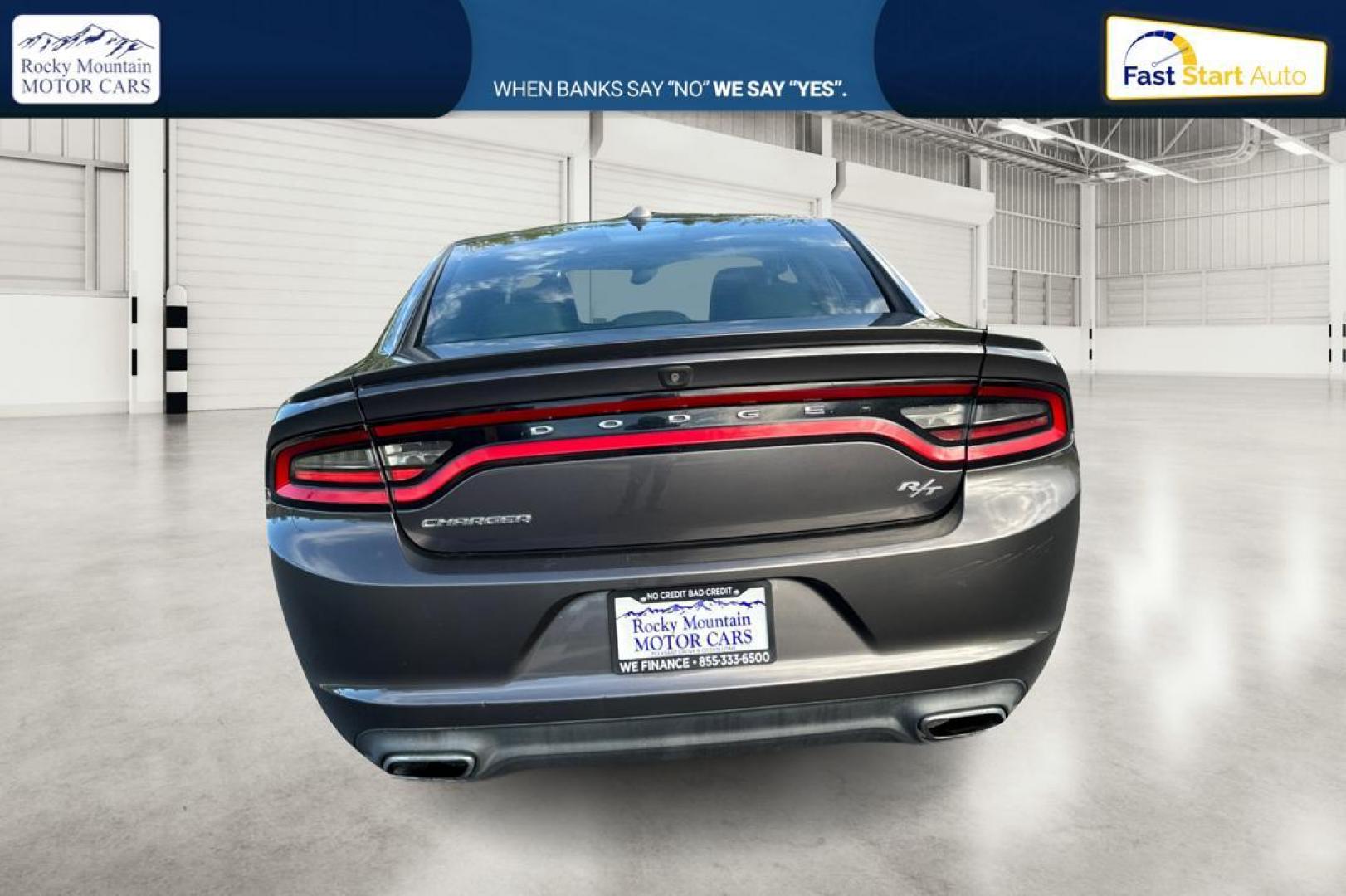 2015 Gray Dodge Charger R/T (2C3CDXCT0FH) with an 5.7L V8 OHV 16V engine, 8-Speed Automatic transmission, located at 7755 State Street, Midvale, UT, 84047, (801) 753-9063, 40.610329, -111.890656 - Photo#4