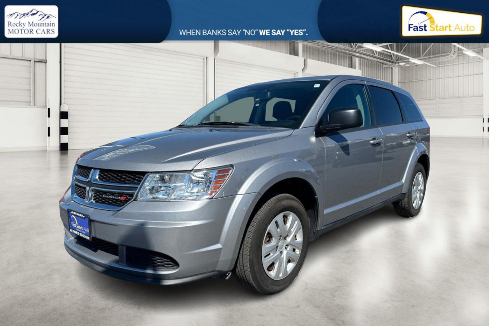 2015 Silver Dodge Journey SE (3C4PDCAB4FT) with an 2.4L L4 DOHC 16V engine, 4-Speed Automatic transmission, located at 7755 State Street, Midvale, UT, 84047, (801) 753-9063, 40.610329, -111.890656 - Photo#8