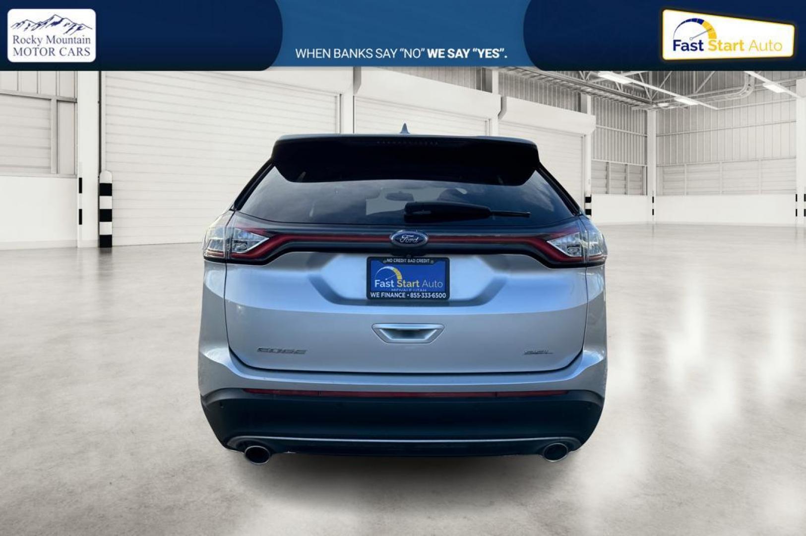 2015 Silver Ford Edge SEL FWD (2FMTK3J80FB) with an 3.5L V6 DOHC 24V engine, 6-Speed Automatic transmission, located at 7755 State Street, Midvale, UT, 84047, (801) 753-9063, 40.610329, -111.890656 - Photo#4