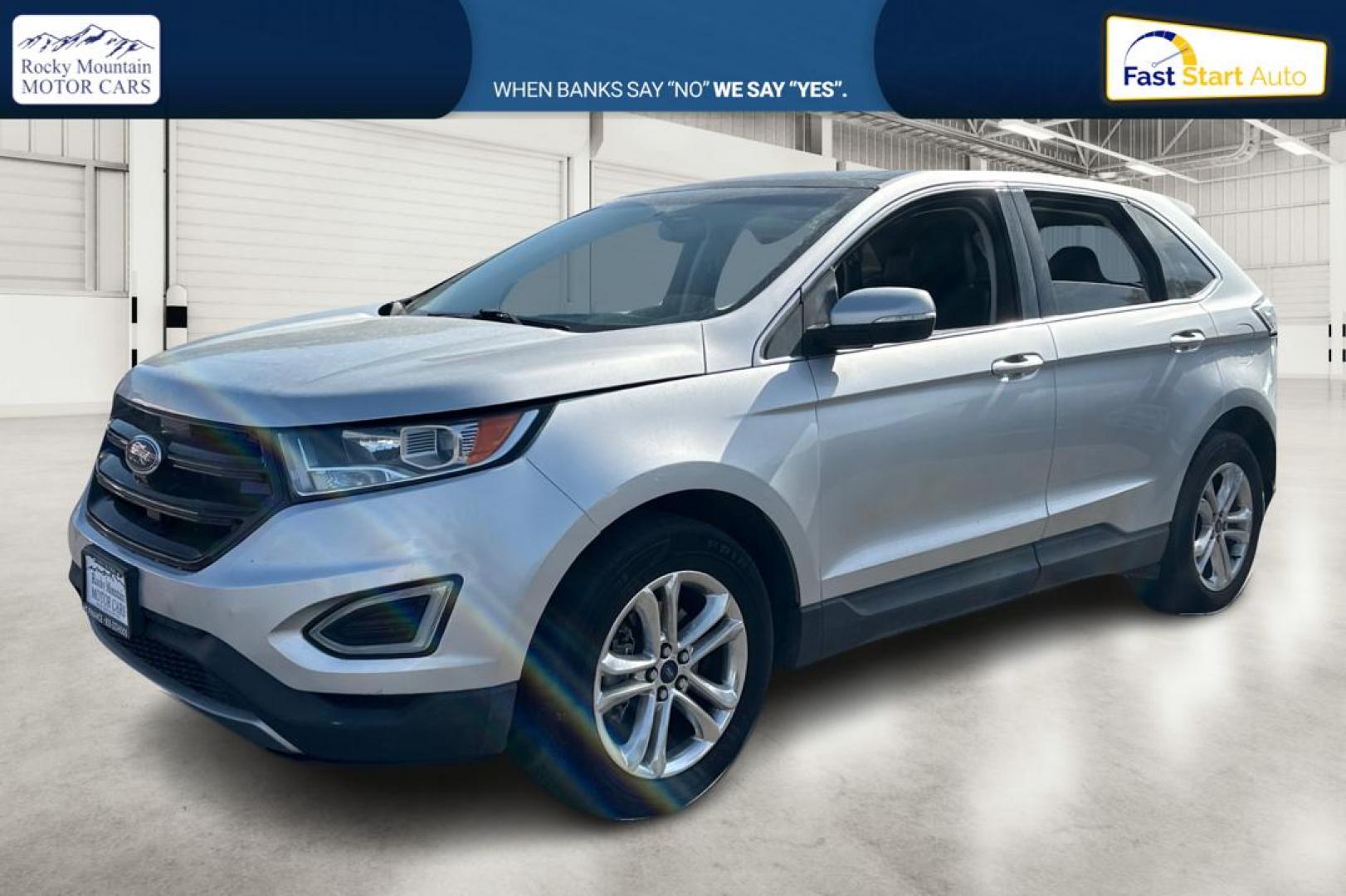 2015 Silver Ford Edge SEL FWD (2FMTK3J96FB) with an 2.0L L4 DOHC 16V engine, 6-Speed Automatic transmission, located at 767 S State Road, Pleasant Grove, UT, 84062, (801) 785-1058, 40.354839, -111.736687 - Photo#8