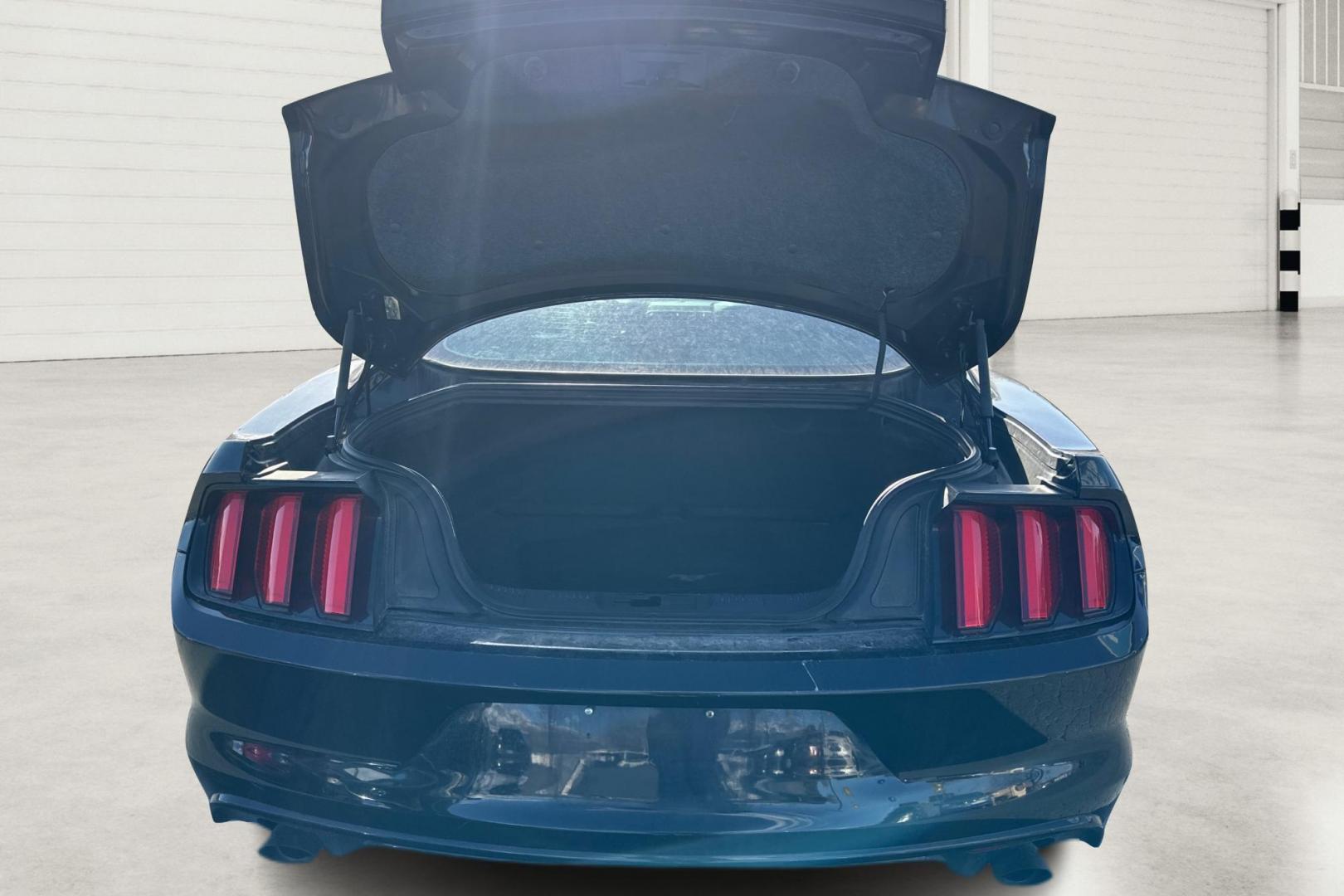 2015 Black Ford Mustang V6 Coupe (1FA6P8AM7F5) with an 3.7L V6 DOHC 24V engine, Auto, 6-Spd SelectShift transmission, located at 767 S State Road, Pleasant Grove, UT, 84062, (801) 785-1058, 40.354839, -111.736687 - Photo#10