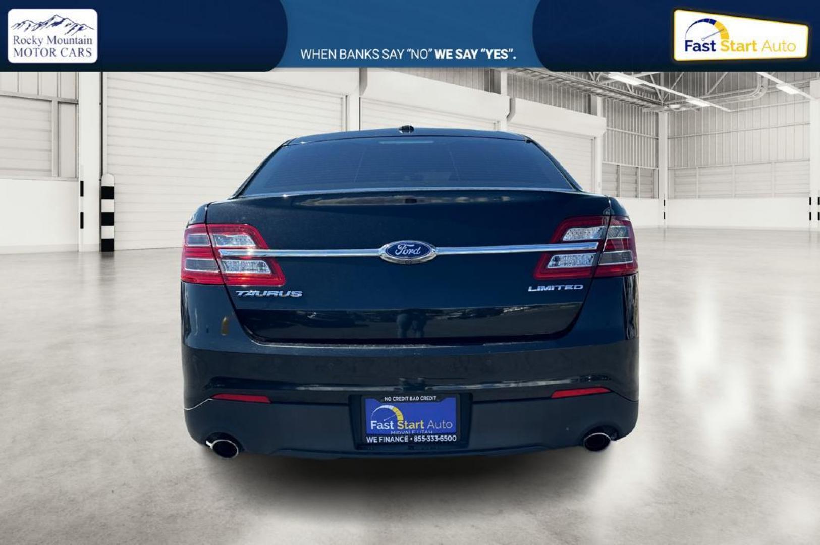 2015 Black Ford Taurus Limited FWD (1FAHP2F89FG) with an 3.5L V6 DOHC 24V engine, 6-Speed Automatic transmission, located at 344 S Washington Blvd, Ogden, UT, 84404, (801) 399-1799, 41.255482, -111.970848 - Photo#3