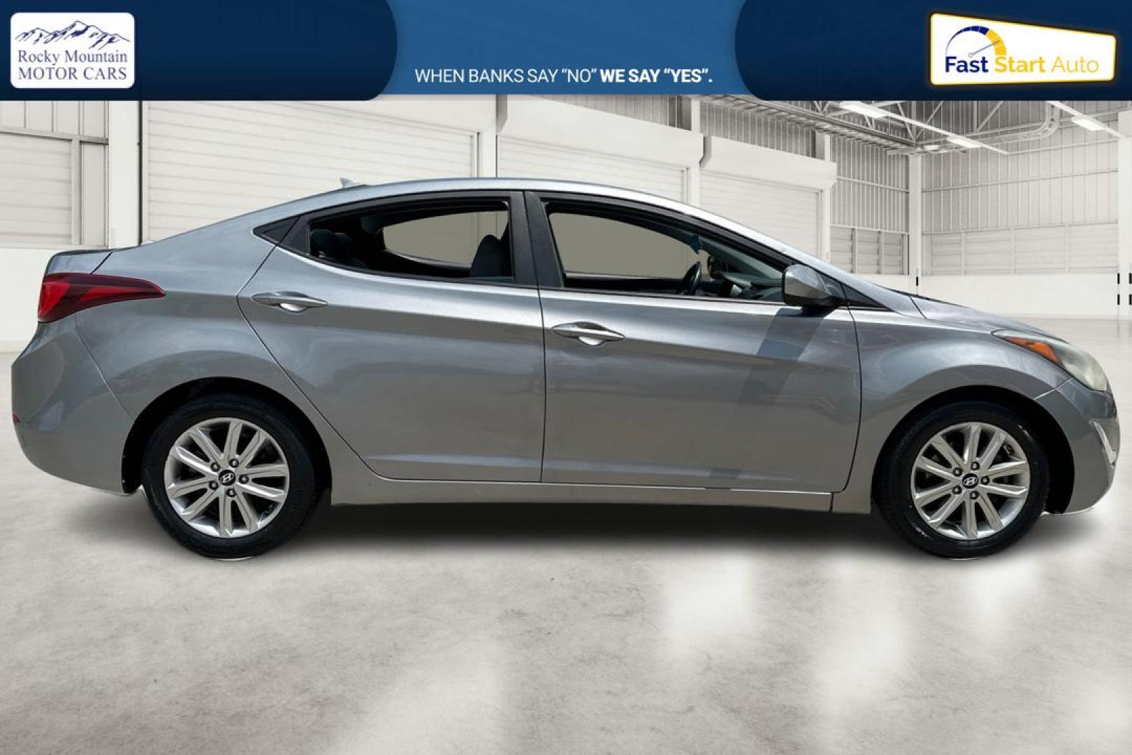 2015 Gray Hyundai Elantra Limited (KMHDH4AE1FU) with an 1.8L L4 DOHC 16V engine, 6-Speed Automatic transmission, located at 767 S State Road, Pleasant Grove, UT, 84062, (801) 785-1058, 40.354839, -111.736687 - Photo#1