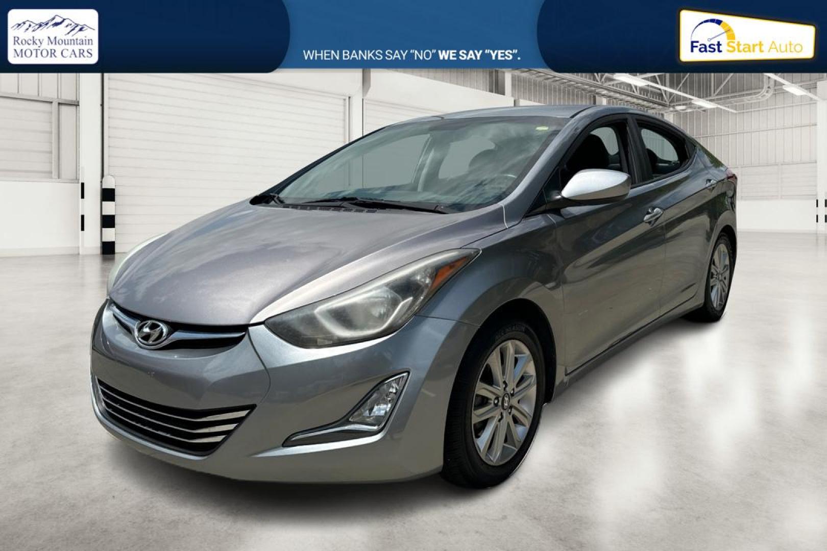 2015 Gray Hyundai Elantra Limited (KMHDH4AE1FU) with an 1.8L L4 DOHC 16V engine, 6-Speed Automatic transmission, located at 767 S State Road, Pleasant Grove, UT, 84062, (801) 785-1058, 40.354839, -111.736687 - Photo#8