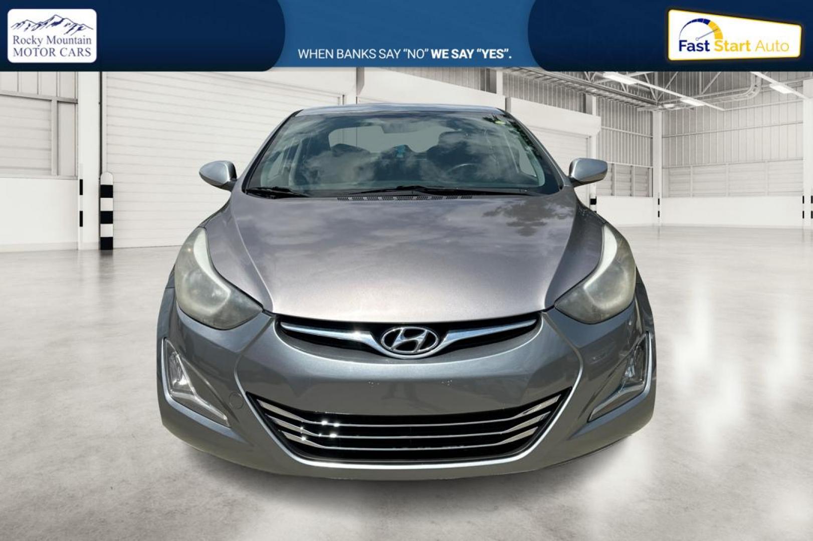 2015 Gray Hyundai Elantra Limited (KMHDH4AE1FU) with an 1.8L L4 DOHC 16V engine, 6-Speed Automatic transmission, located at 767 S State Road, Pleasant Grove, UT, 84062, (801) 785-1058, 40.354839, -111.736687 - Photo#9