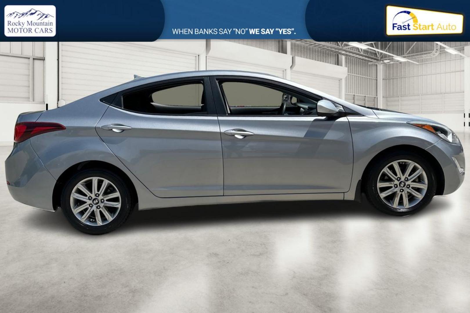 2015 Gray Hyundai Elantra Limited (KMHDH4AE7FU) with an 1.8L L4 DOHC 16V engine, 6-Speed Automatic transmission, located at 767 S State Road, Pleasant Grove, UT, 84062, (801) 785-1058, 40.354839, -111.736687 - Photo#1