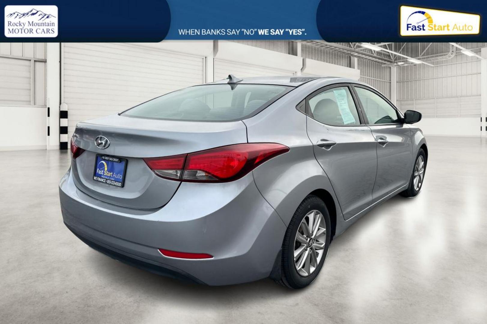 2015 Silver Hyundai Elantra Limited (5NPDH4AE9FH) with an 1.8L L4 DOHC 16V engine, 6-Speed Automatic transmission, located at 7755 State Street, Midvale, UT, 84047, (801) 753-9063, 40.610329, -111.890656 - Photo#2