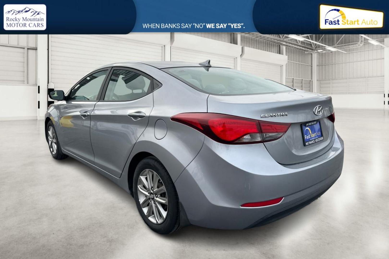 2015 Silver Hyundai Elantra Limited (5NPDH4AE9FH) with an 1.8L L4 DOHC 16V engine, 6-Speed Automatic transmission, located at 7755 State Street, Midvale, UT, 84047, (801) 753-9063, 40.610329, -111.890656 - Photo#5