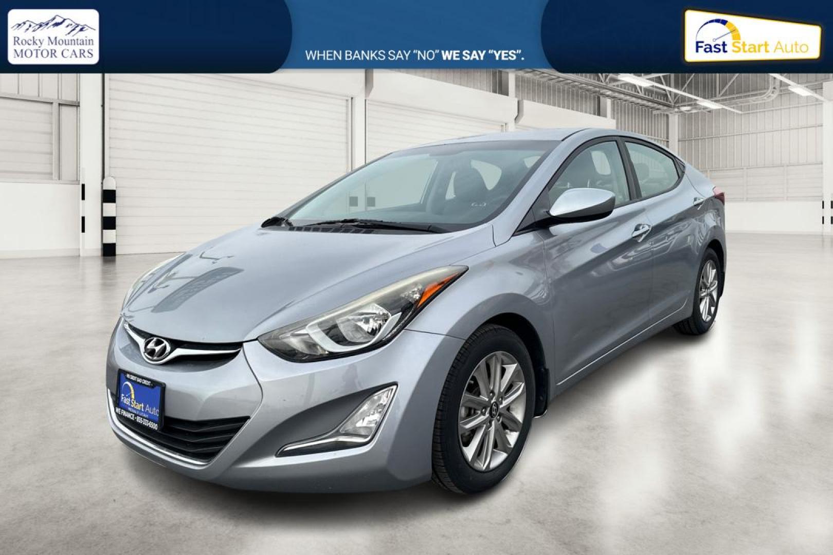 2015 Silver Hyundai Elantra Limited (5NPDH4AE9FH) with an 1.8L L4 DOHC 16V engine, 6-Speed Automatic transmission, located at 7755 State Street, Midvale, UT, 84047, (801) 753-9063, 40.610329, -111.890656 - Photo#8