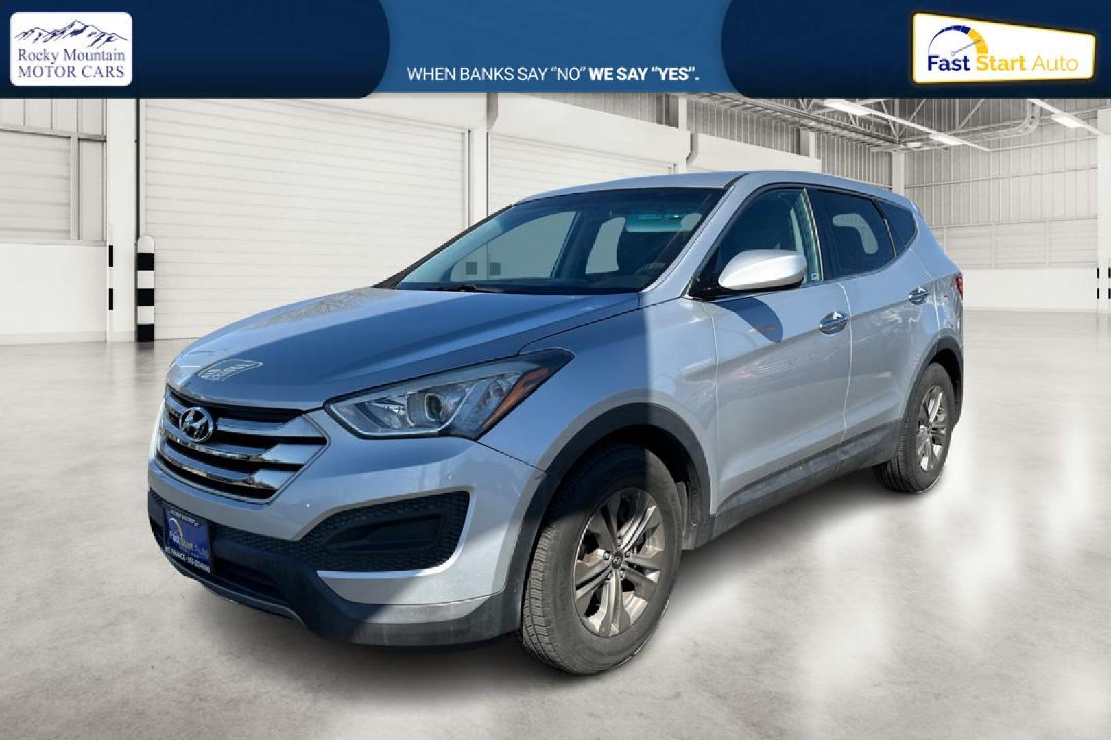 2015 Silver Hyundai Santa Fe Sport 2.4 FWD (5XYZT3LB1FG) with an 2.4L L4 DOHC 16V engine, 6-Speed Automatic transmission, located at 7755 State Street, Midvale, UT, 84047, (801) 753-9063, 40.610329, -111.890656 - Photo#8