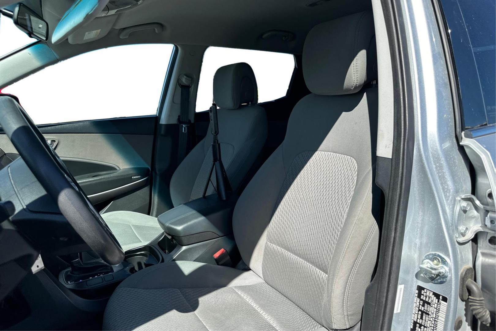 2015 Silver Hyundai Santa Fe Sport 2.4 FWD (5XYZT3LB1FG) with an 2.4L L4 DOHC 16V engine, 6-Speed Automatic transmission, located at 7755 State Street, Midvale, UT, 84047, (801) 753-9063, 40.610329, -111.890656 - Photo#14