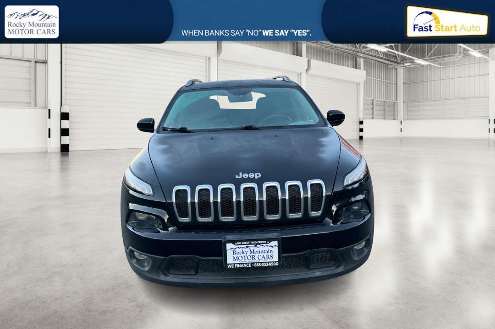 2015 Black Jeep Cherokee Latitude FWD (1C4PJLCB7FW) with an 2.4L L4 DOHC 16V engine, 9-Speed Automatic transmission, located at 7755 State Street, Midvale, UT, 84047, (801) 753-9063, 40.610329, -111.890656 - Photo#9
