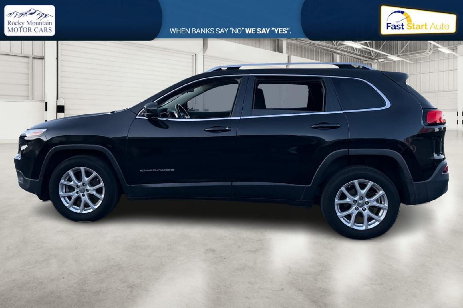 2015 Black Jeep Cherokee Latitude FWD (1C4PJLCB7FW) with an 2.4L L4 DOHC 16V engine, 9-Speed Automatic transmission, located at 7755 State Street, Midvale, UT, 84047, (801) 753-9063, 40.610329, -111.890656 - Photo#6