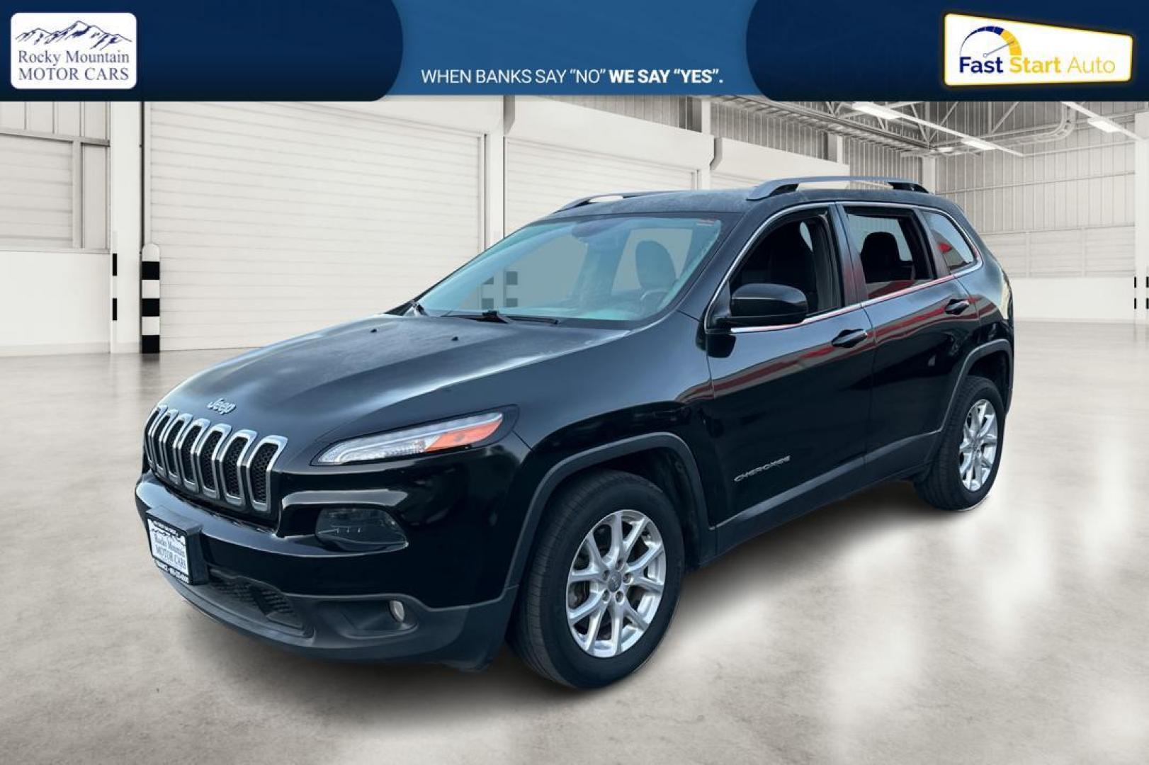 2015 Black Jeep Cherokee Latitude FWD (1C4PJLCB7FW) with an 2.4L L4 DOHC 16V engine, 9-Speed Automatic transmission, located at 7755 State Street, Midvale, UT, 84047, (801) 753-9063, 40.610329, -111.890656 - Photo#8