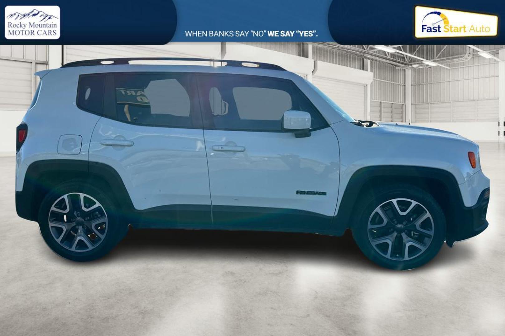 2015 White Jeep Renegade Latitude FWD (ZACCJABTXFP) with an 2.4L L4 engine, 6-Speed Manual transmission, located at 7755 State Street, Midvale, UT, 84047, (801) 753-9063, 40.610329, -111.890656 - Photo#1