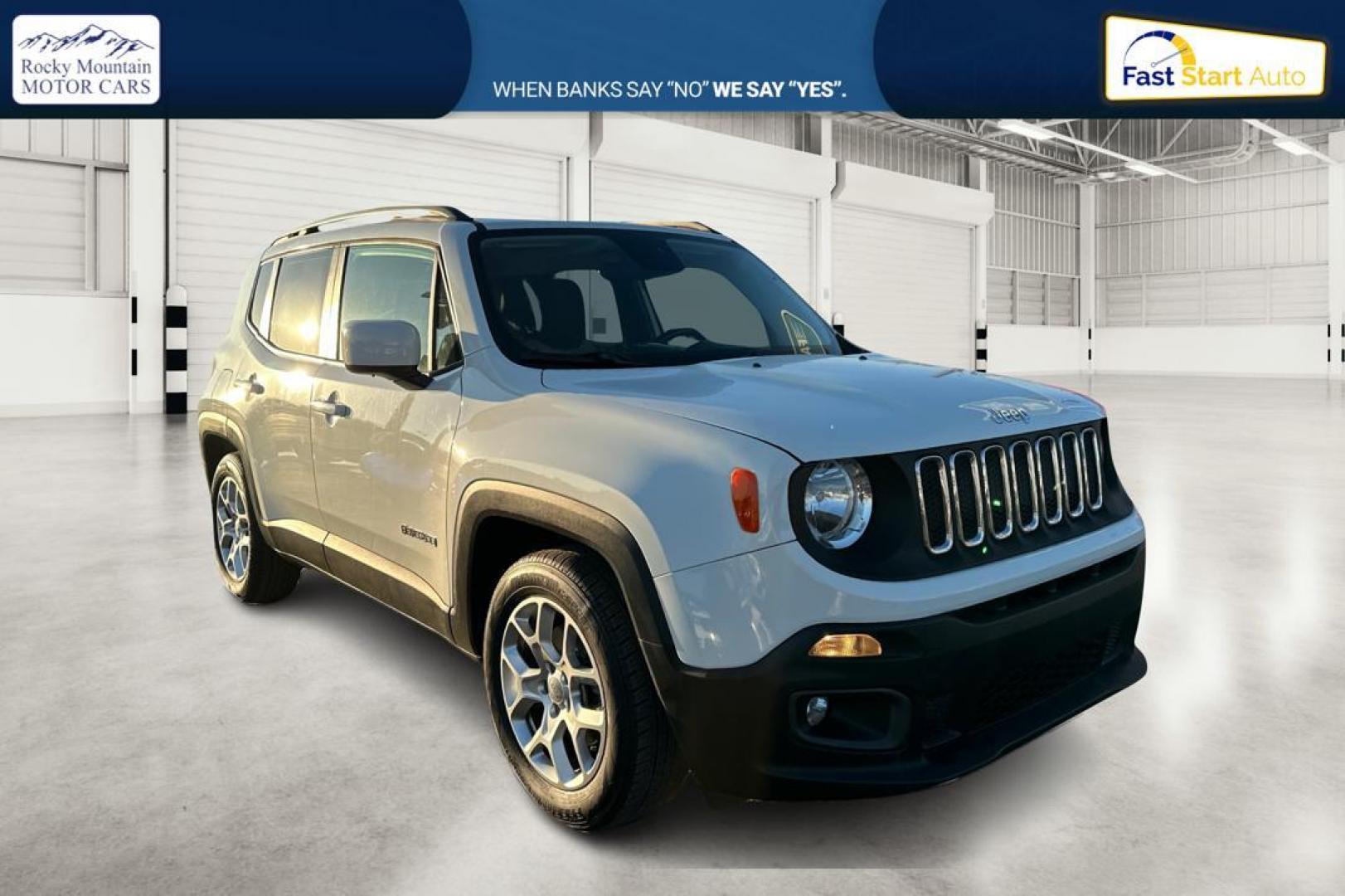 2015 White Jeep Renegade Latitude FWD (ZACCJABT0FP) with an 2.4L L4 engine, 6-Speed Manual transmission, located at 7755 State Street, Midvale, UT, 84047, (801) 753-9063, 40.610329, -111.890656 - Photo#0