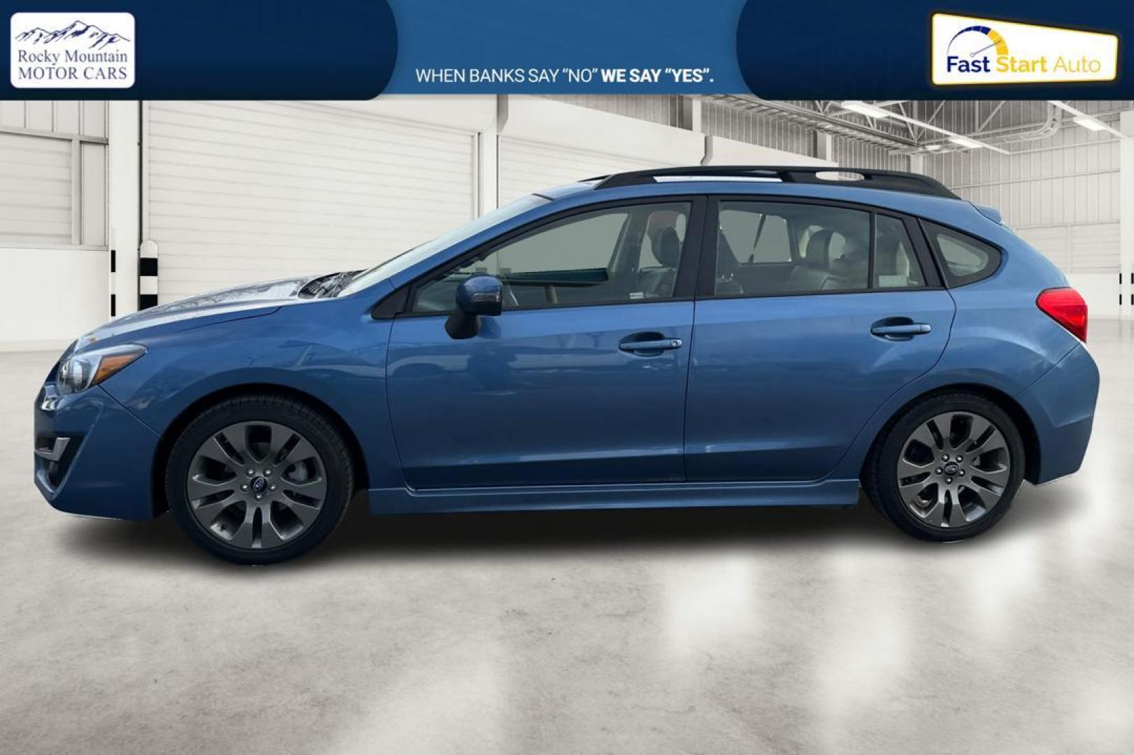 2015 Blue Subaru Impreza 2.0i Sport Limited PZEV 5-Door (JF1GPAW69F8) with an 2.0L H4 DOHC 16V engine, Continuously Variable Transmission transmission, located at 7755 State Street, Midvale, UT, 84047, (801) 753-9063, 40.610329, -111.890656 - Photo#6