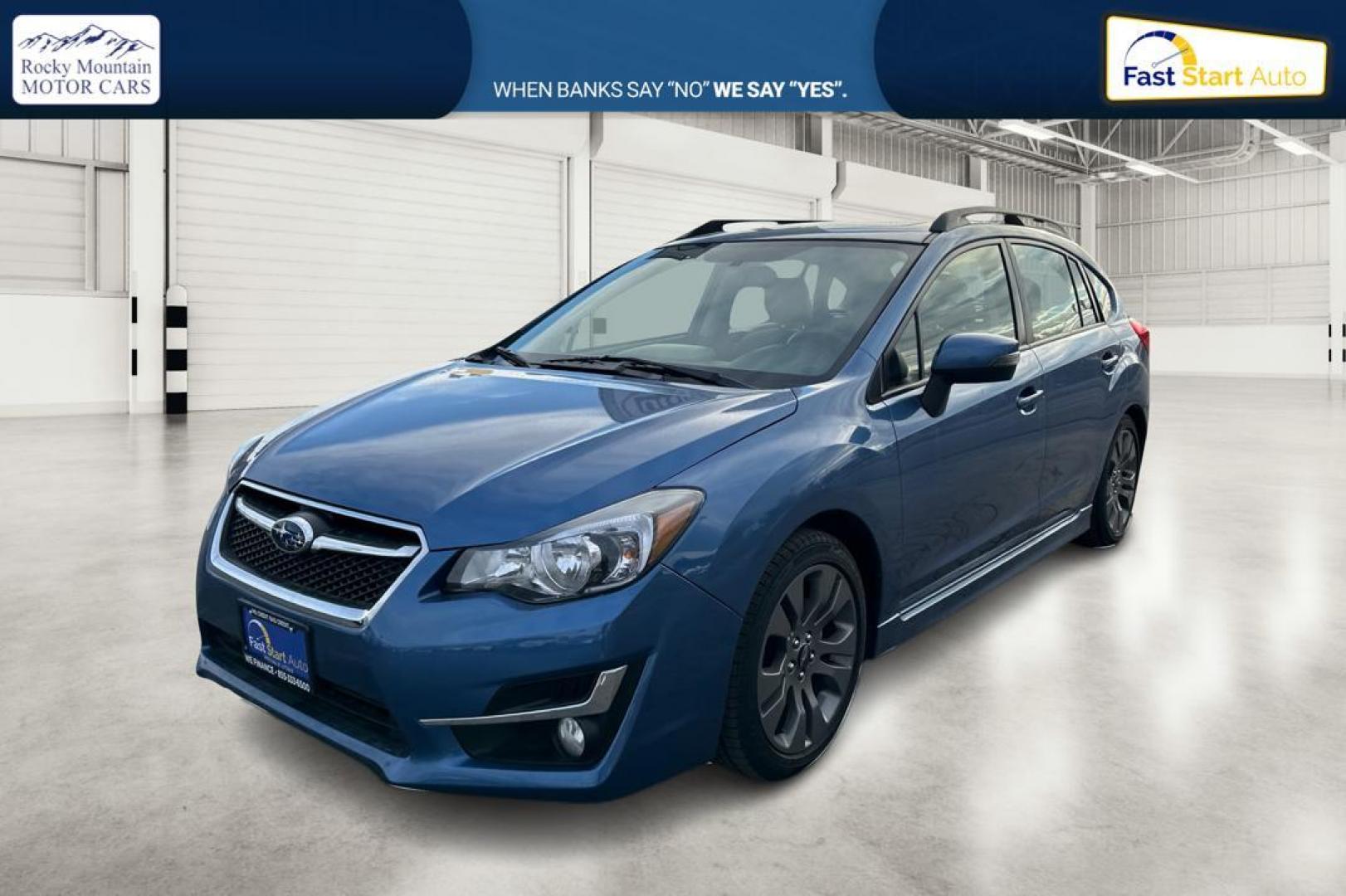 2015 Blue Subaru Impreza 2.0i Sport Limited PZEV 5-Door (JF1GPAW69F8) with an 2.0L H4 DOHC 16V engine, Continuously Variable Transmission transmission, located at 7755 State Street, Midvale, UT, 84047, (801) 753-9063, 40.610329, -111.890656 - Photo#8