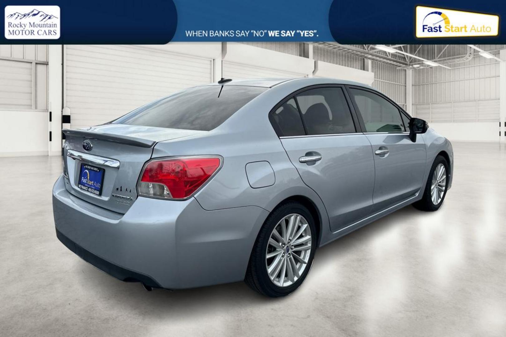 2015 Silver Subaru Impreza 2.0i Limited PZEV 4-Door (JF1GJAM63FH) with an 2.0L H4 DOHC 16V engine, Continuously Variable Transmission transmission, located at 344 S Washington Blvd, Ogden, UT, 84404, (801) 399-1799, 41.255482, -111.970848 - Photo#2