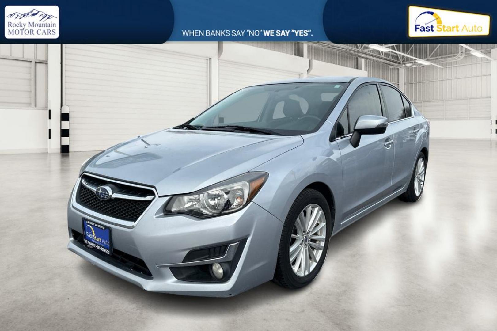 2015 Silver Subaru Impreza 2.0i Limited PZEV 4-Door (JF1GJAM63FH) with an 2.0L H4 DOHC 16V engine, Continuously Variable Transmission transmission, located at 344 S Washington Blvd, Ogden, UT, 84404, (801) 399-1799, 41.255482, -111.970848 - Photo#8