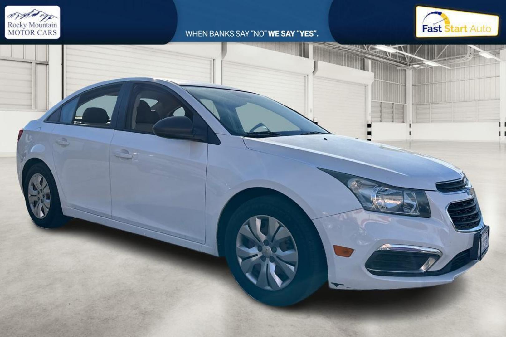 2016 White Chevrolet Cruze Limited LS Auto (1G1PC5SG5G7) with an 1.8L L4 DOHC 16V FFV engine, 6A transmission, located at 7755 State Street, Midvale, UT, 84047, (801) 753-9063, 40.610329, -111.890656 - Photo#0