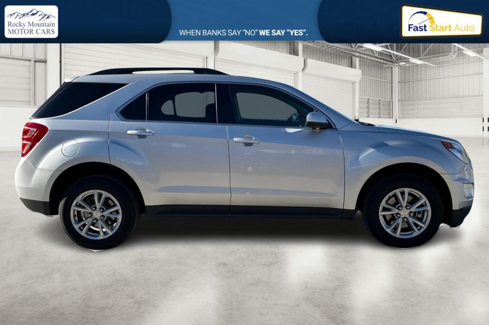 2016 Silver Chevrolet Equinox LT 2WD (2GNALCEKXG1) with an 2.4L L4 DOHC 16V FFV engine, 6A transmission, located at 7755 State Street, Midvale, UT, 84047, (801) 753-9063, 40.610329, -111.890656 - Photo#1