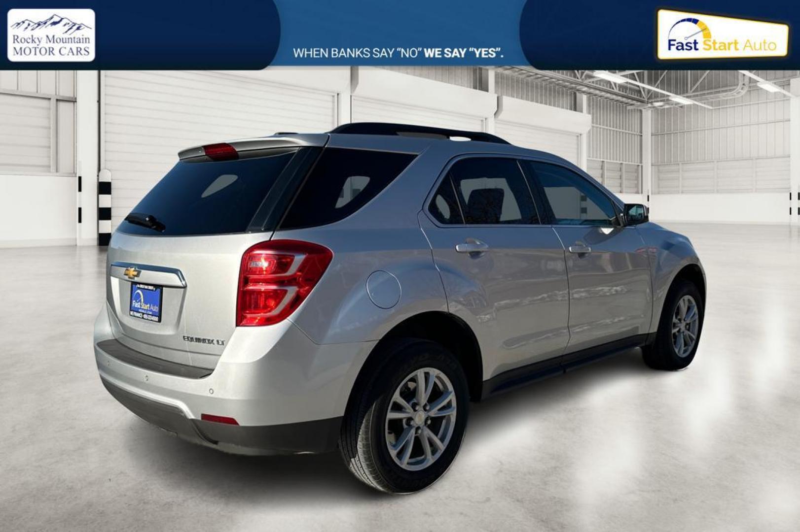 2016 Silver Chevrolet Equinox LT 2WD (2GNALCEKXG1) with an 2.4L L4 DOHC 16V FFV engine, 6A transmission, located at 7755 State Street, Midvale, UT, 84047, (801) 753-9063, 40.610329, -111.890656 - Photo#2