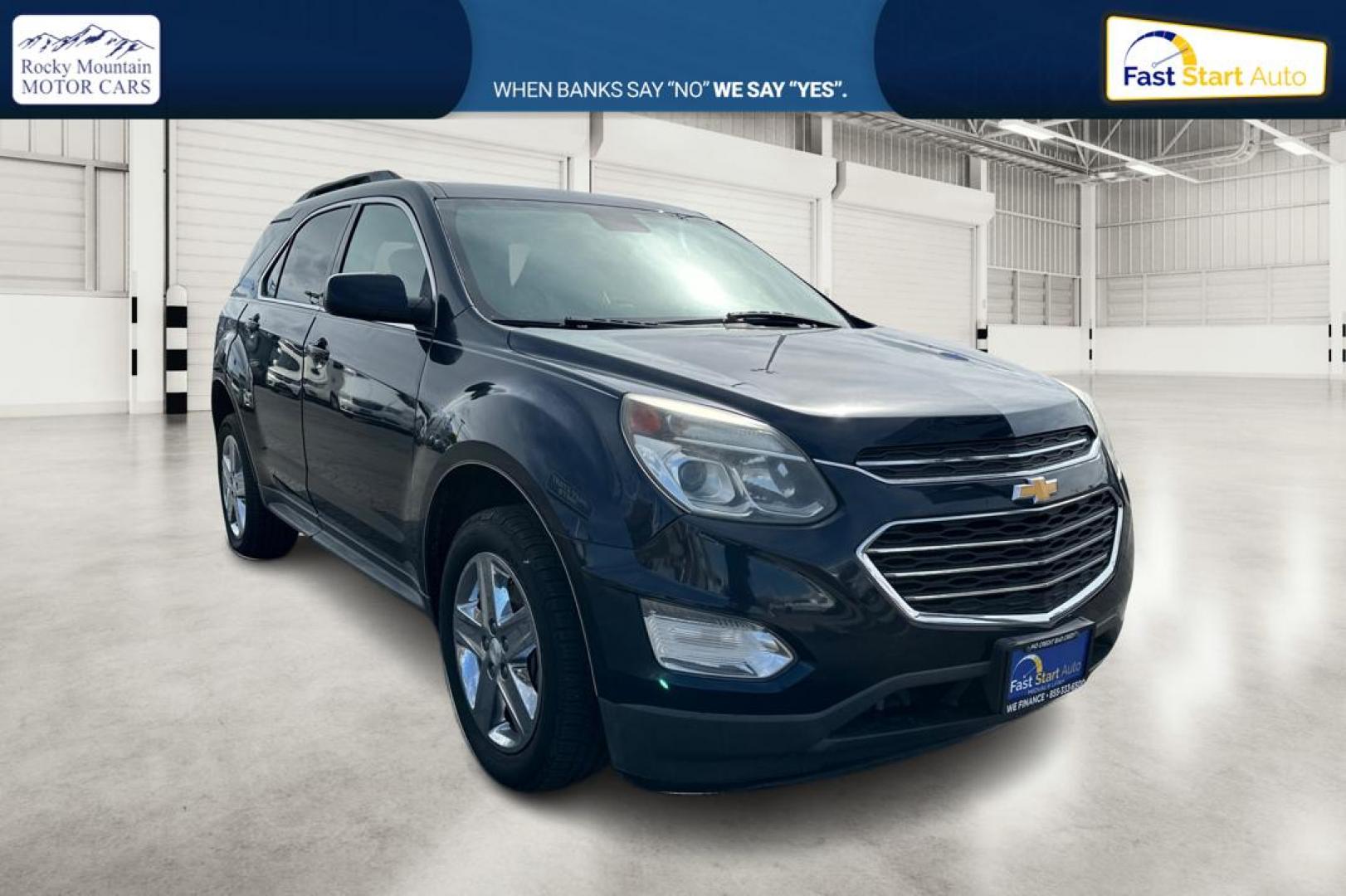 2016 Blue Chevrolet Equinox LT 2WD (2GNALCEK7G1) with an 2.4L L4 DOHC 16V FFV engine, 6A transmission, located at 7755 State Street, Midvale, UT, 84047, (801) 753-9063, 40.610329, -111.890656 - Photo#0