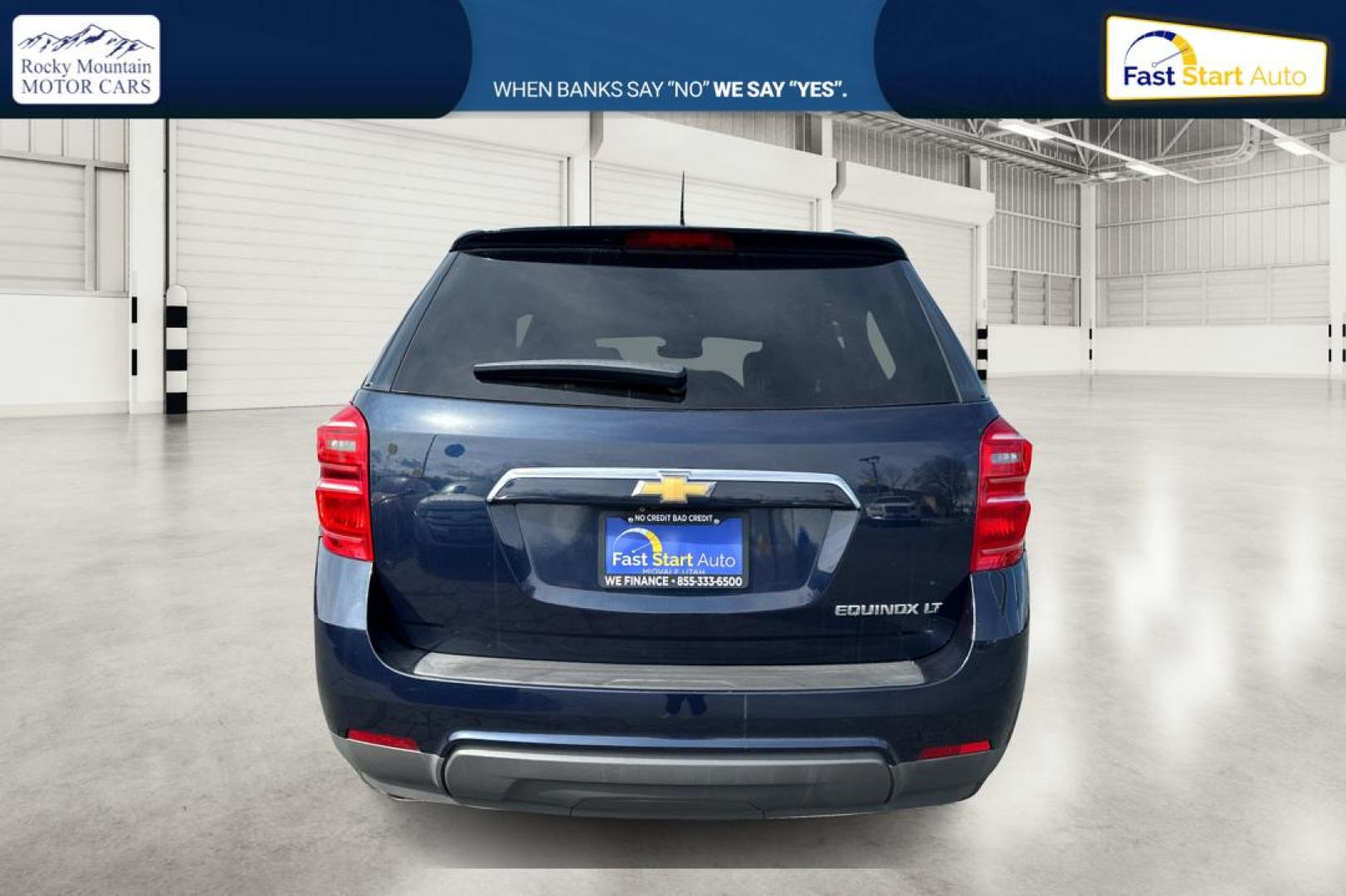 2016 Blue Chevrolet Equinox LT 2WD (2GNALCEK7G1) with an 2.4L L4 DOHC 16V FFV engine, 6A transmission, located at 7755 State Street, Midvale, UT, 84047, (801) 753-9063, 40.610329, -111.890656 - Photo#4
