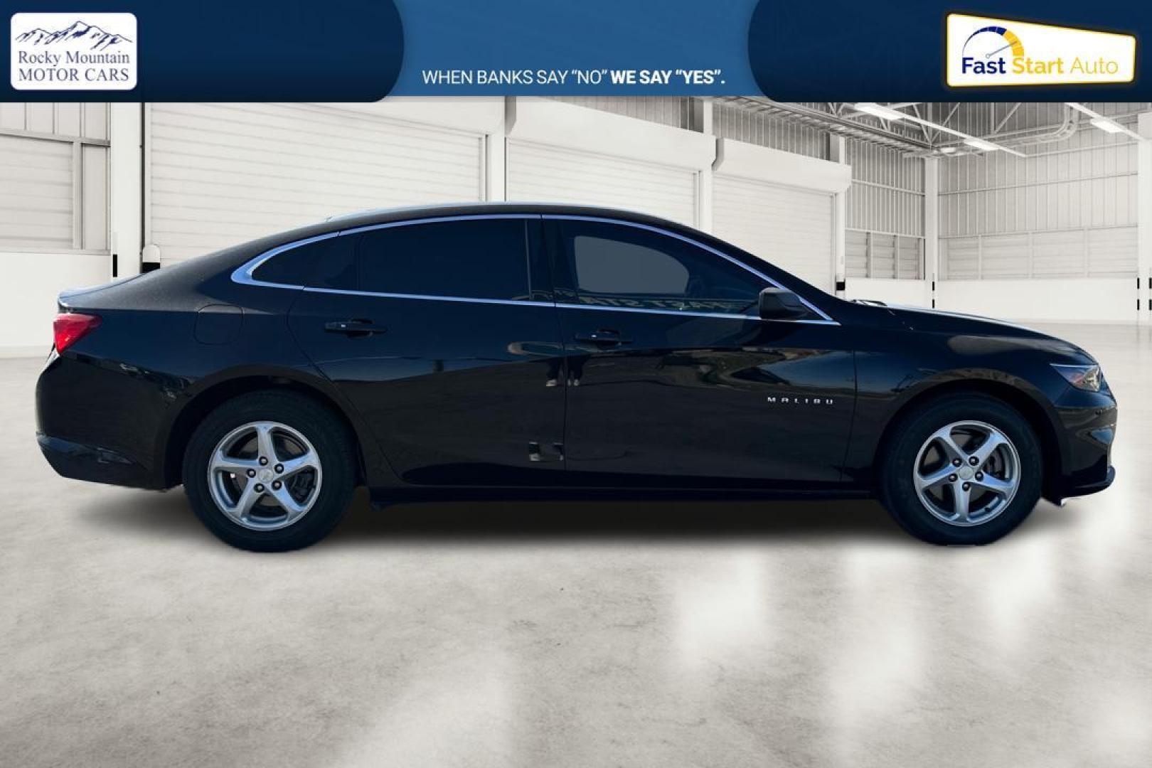 2016 Black Chevrolet Malibu LS (1G1ZB5ST3GF) with an 1.5L L4 DOHC 16V engine, 6A transmission, located at 7755 State Street, Midvale, UT, 84047, (801) 753-9063, 40.610329, -111.890656 - Photo#1