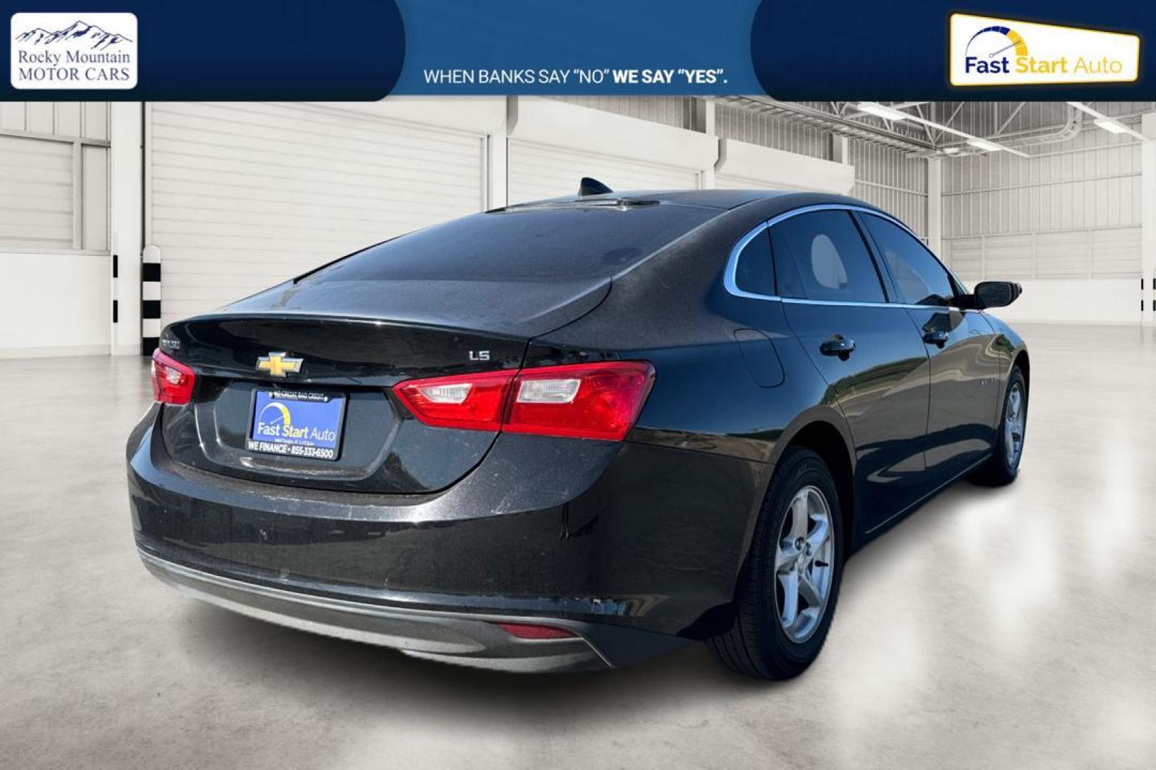 2016 Black Chevrolet Malibu LS (1G1ZB5ST3GF) with an 1.5L L4 DOHC 16V engine, 6A transmission, located at 7755 State Street, Midvale, UT, 84047, (801) 753-9063, 40.610329, -111.890656 - Photo#2