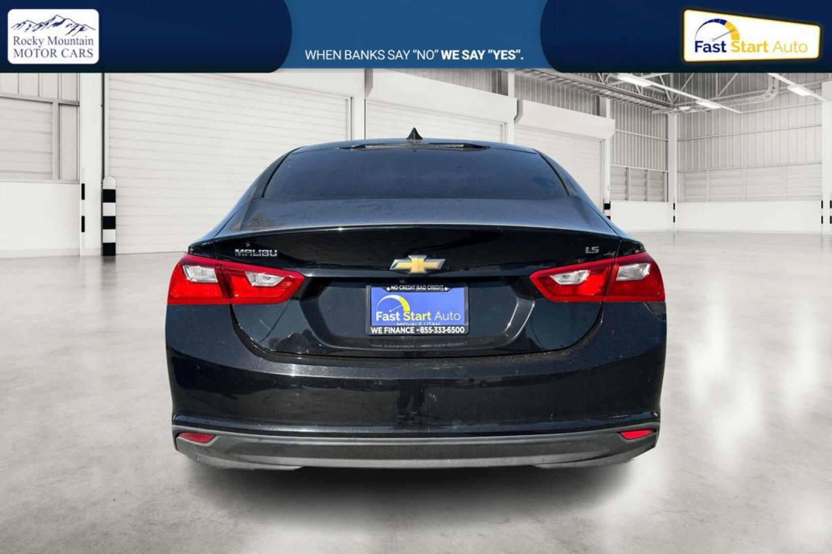 2016 Black Chevrolet Malibu LS (1G1ZB5ST3GF) with an 1.5L L4 DOHC 16V engine, 6A transmission, located at 7755 State Street, Midvale, UT, 84047, (801) 753-9063, 40.610329, -111.890656 - Photo#3
