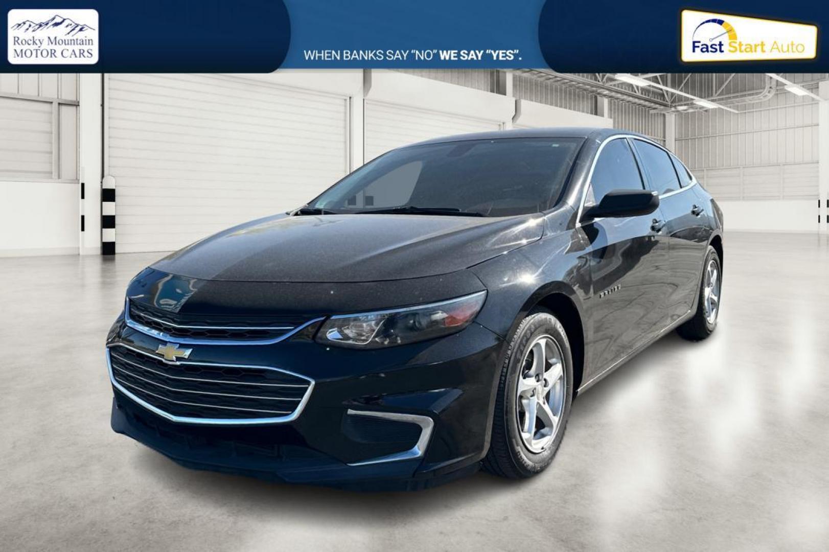2016 Black Chevrolet Malibu LS (1G1ZB5ST3GF) with an 1.5L L4 DOHC 16V engine, 6A transmission, located at 7755 State Street, Midvale, UT, 84047, (801) 753-9063, 40.610329, -111.890656 - Photo#6