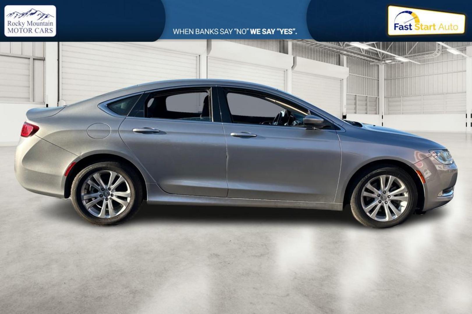 2016 Silver Chrysler 200 Limited (1C3CCCAB8GN) with an 2.4L L4 DOHC 16V engine, 9A transmission, located at 7755 State Street, Midvale, UT, 84047, (801) 753-9063, 40.610329, -111.890656 - Photo#1
