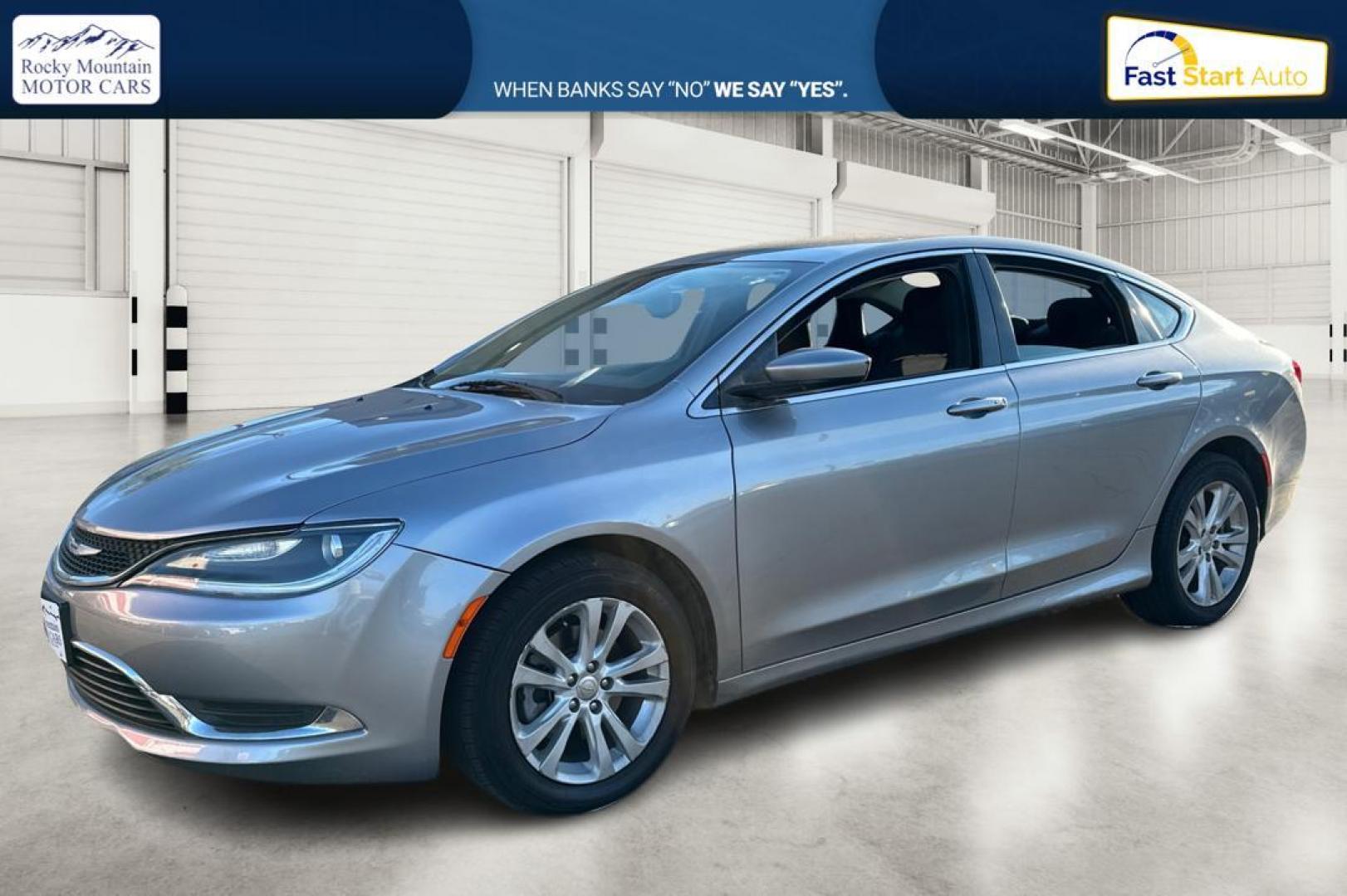 2016 Silver Chrysler 200 Limited (1C3CCCAB8GN) with an 2.4L L4 DOHC 16V engine, 9A transmission, located at 7755 State Street, Midvale, UT, 84047, (801) 753-9063, 40.610329, -111.890656 - Photo#8