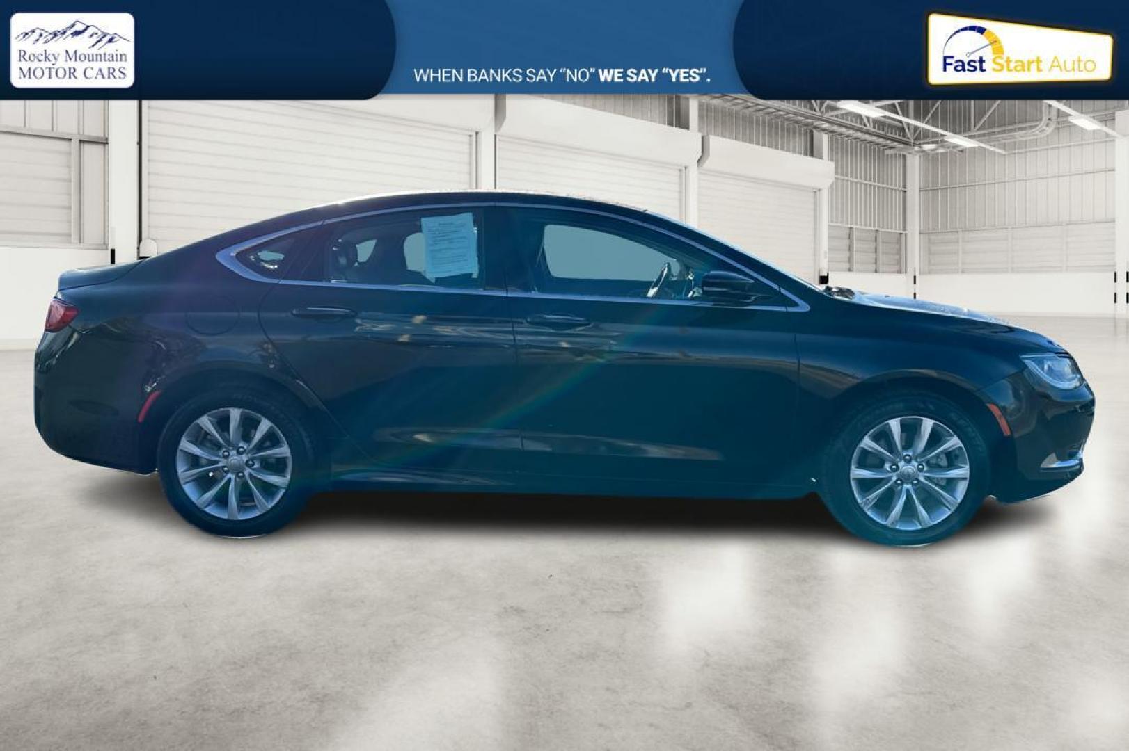 2016 Black Chrysler 200 C (1C3CCCCB3GN) with an 2.4L L4 DOHC 16V engine, 9-Speed Automatic transmission, located at 7755 State Street, Midvale, UT, 84047, (801) 753-9063, 40.610329, -111.890656 - Photo#1