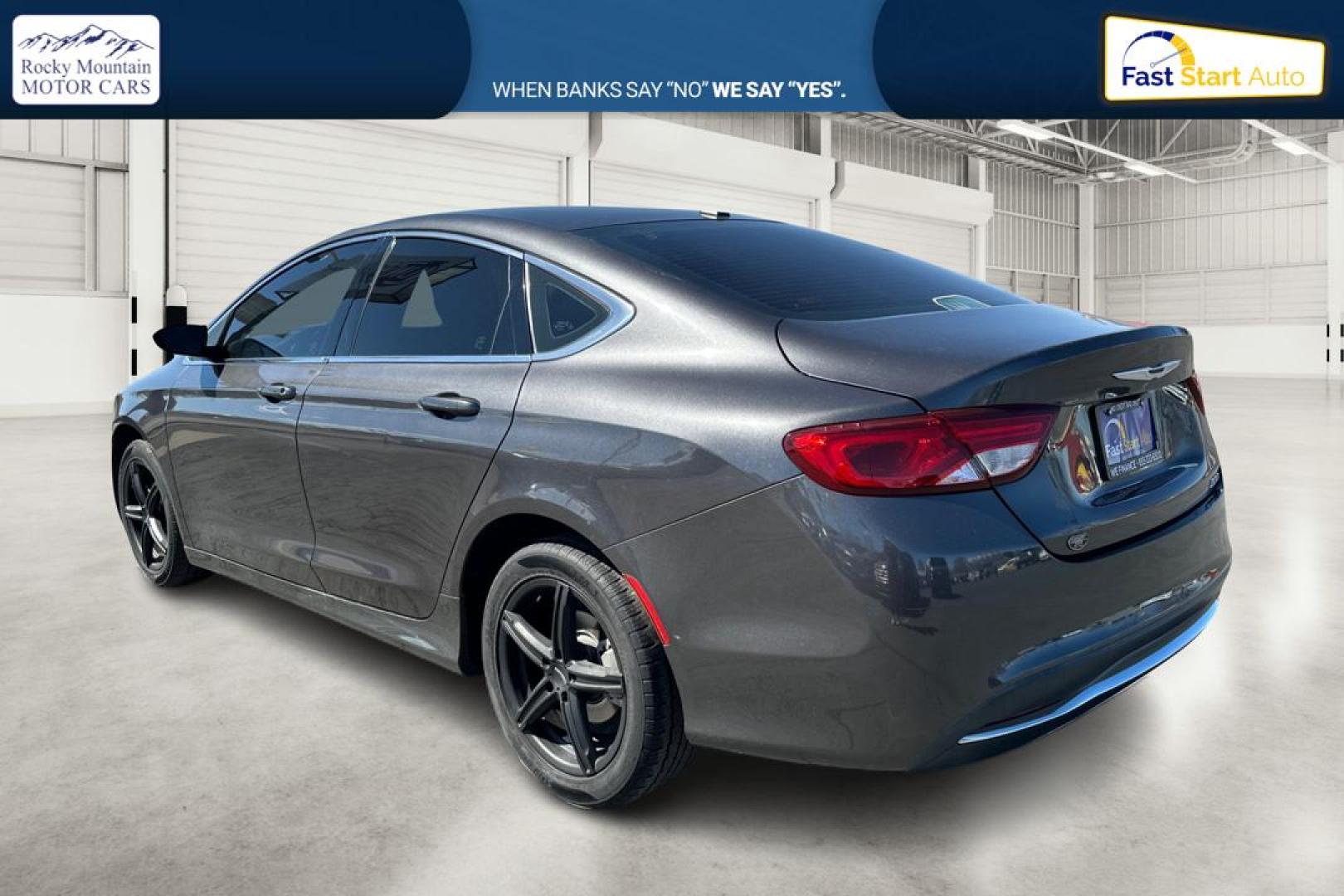 2016 Gray Chrysler 200 Limited (1C3CCCABXGN) with an 2.4L L4 DOHC 16V engine, 9A transmission, located at 767 S State Road, Pleasant Grove, UT, 84062, (801) 785-1058, 40.354839, -111.736687 - Photo#5