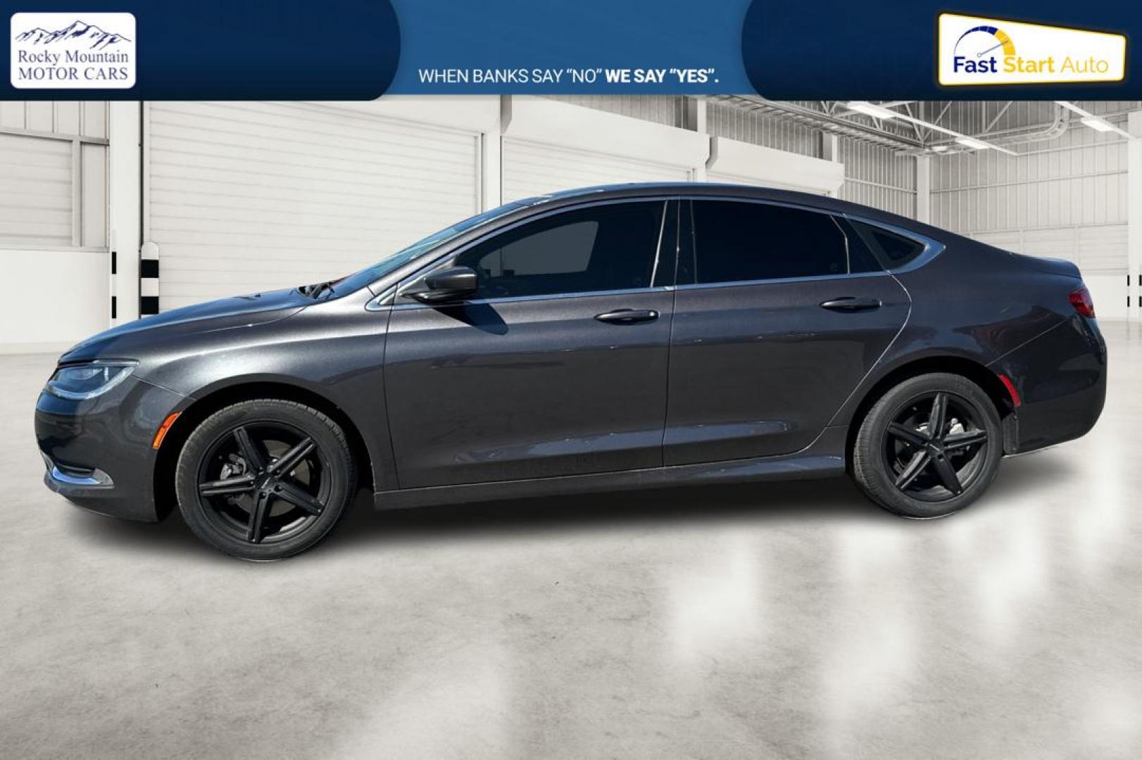 2016 Gray Chrysler 200 Limited (1C3CCCABXGN) with an 2.4L L4 DOHC 16V engine, 9A transmission, located at 767 S State Road, Pleasant Grove, UT, 84062, (801) 785-1058, 40.354839, -111.736687 - Photo#6