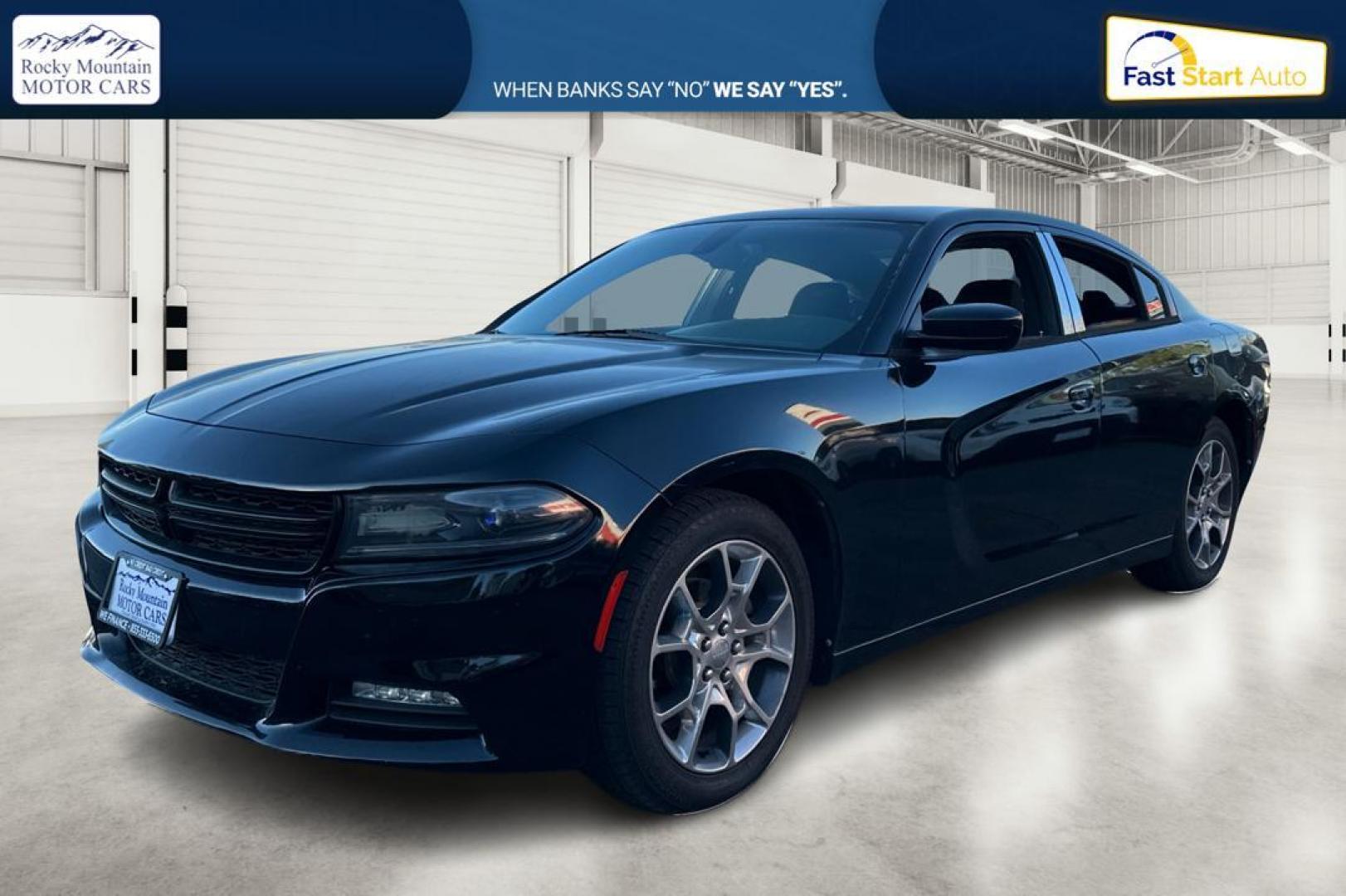 2016 Black Dodge Charger SXT (2C3CDXHG9GH) with an 3.6L V6 DOHC 24V engine, 8A transmission, located at 7755 State Street, Midvale, UT, 84047, (801) 753-9063, 40.610329, -111.890656 - Photo#8