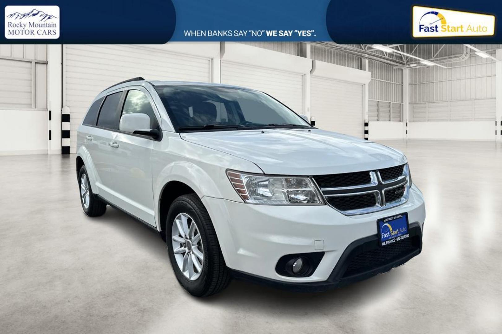 2016 White Dodge Journey SXT AWD (3C4PDDBG7GT) with an 3.6L V6 DOHC 24V engine, 6A transmission, located at 7755 State Street, Midvale, UT, 84047, (801) 753-9063, 40.610329, -111.890656 - Photo#0