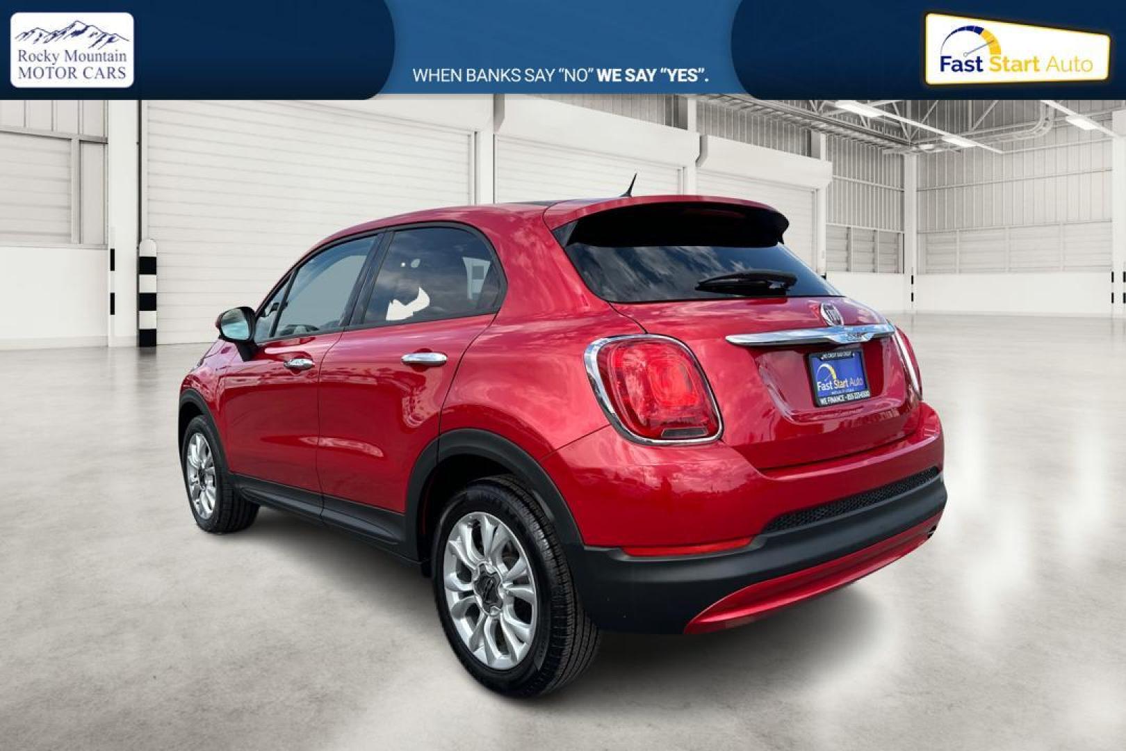 2016 Red Fiat 500x Easy (ZFBCFXBT3GP) with an 2.4L L4 engine, 9-Speed Automatic transmission, located at 7755 State Street, Midvale, UT, 84047, (801) 753-9063, 40.610329, -111.890656 - Photo#4