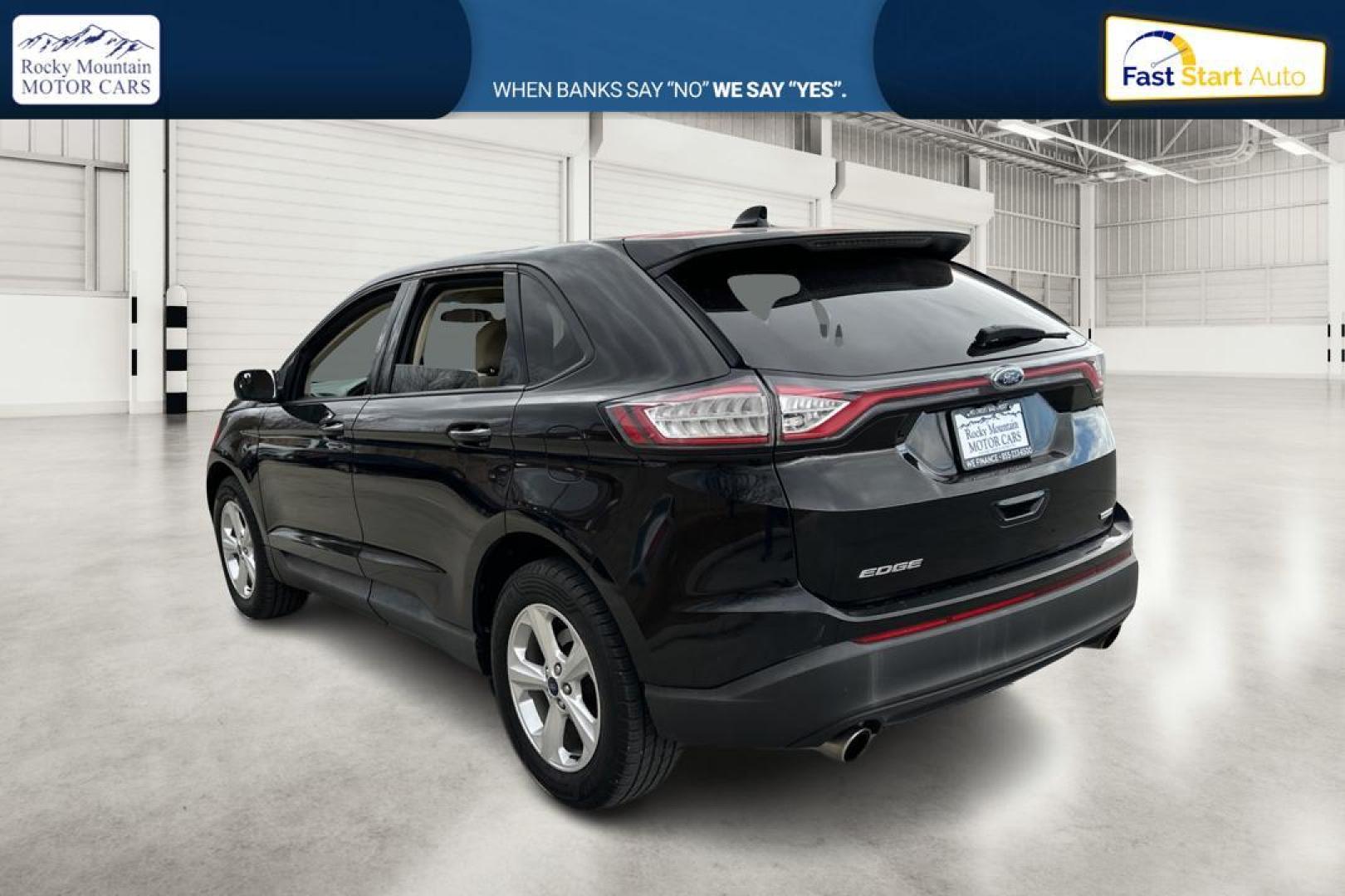 2016 Black Ford Edge SE FWD (2FMPK3G91GB) with an 2.0L L4 DOHC 16V engine, 6A transmission, located at 7755 State Street, Midvale, UT, 84047, (801) 753-9063, 40.610329, -111.890656 - Photo#5